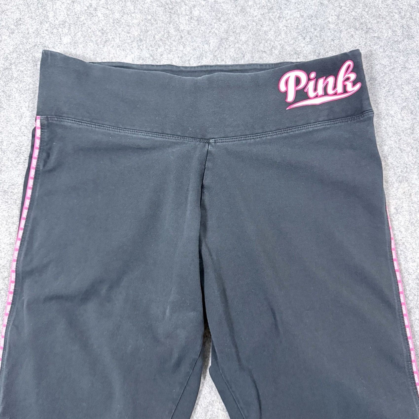 Victoria's Secret Victoria's Secret PINK Logo Legging Women's M Black Size 32" / US 10 / IT 46 - 6 Thumbnail