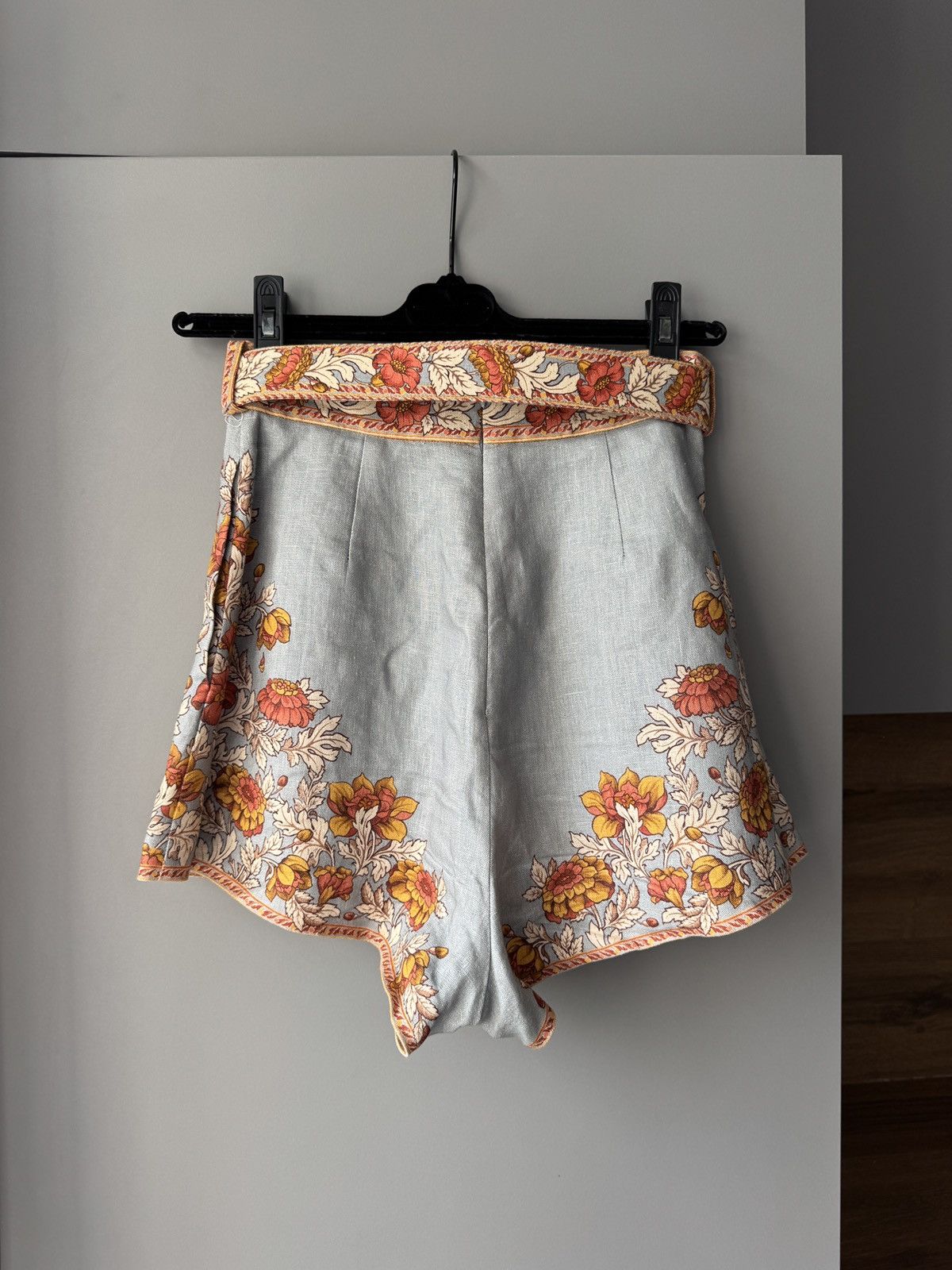 Zimmermann Zimmermann Andie Billow Blouse & Shorts in Dusty Blue Floral Size XS / US 0-2 / IT 36-38 - 12 Thumbnail