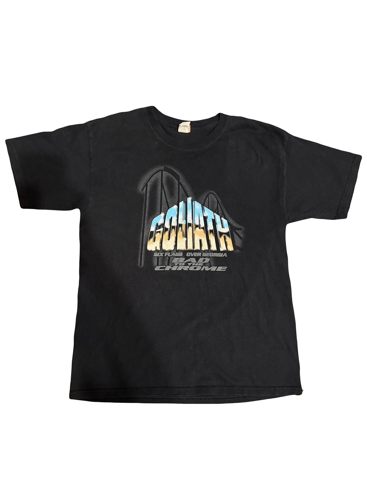 Vintage *Vintage Six Flags Over Georgia “Goliath” Tee Size US XL / EU 56 / 4 - 1 Thumbnail