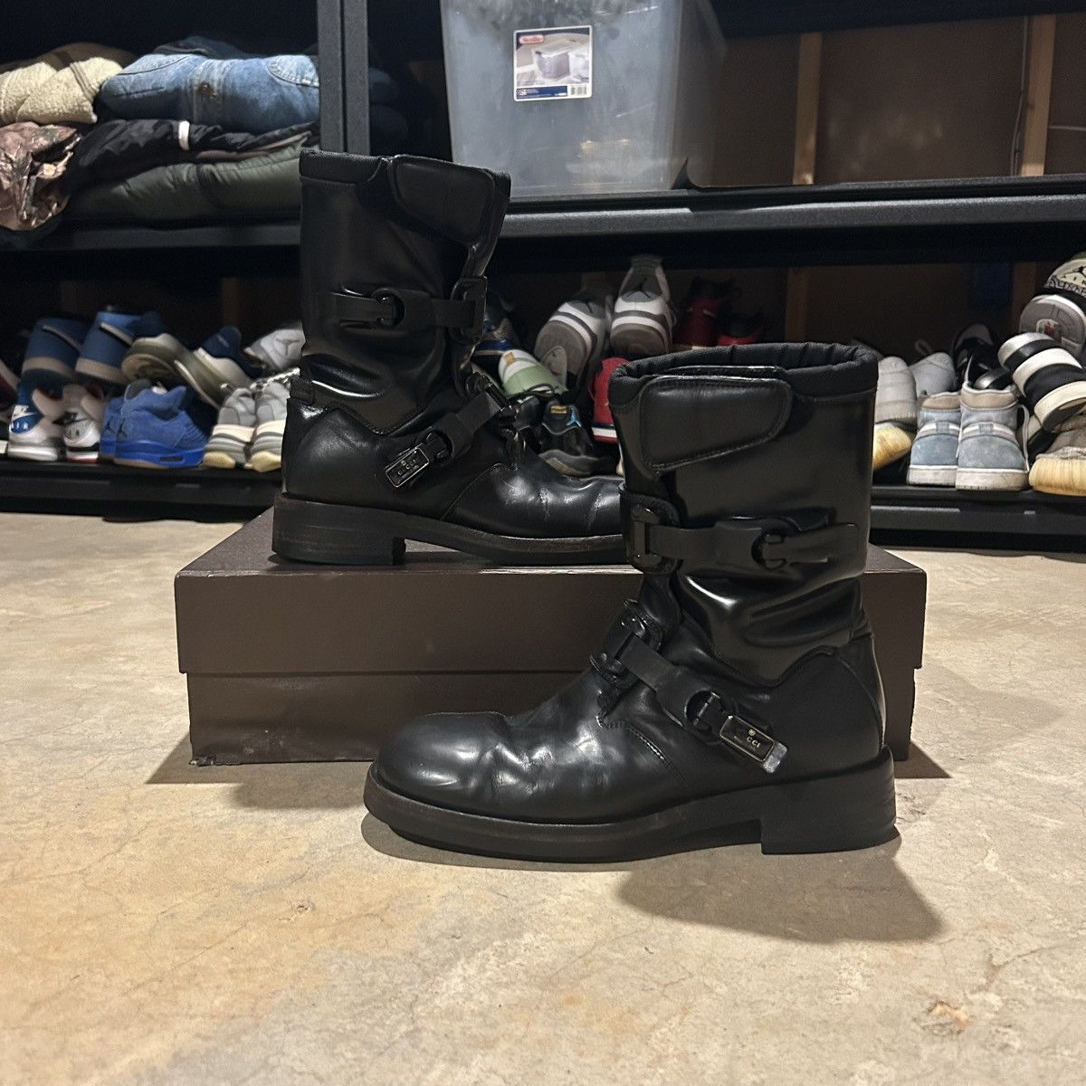 Designer × Gucci Gucci by Tom Ford AW1999 Astro Moto Leather Boots