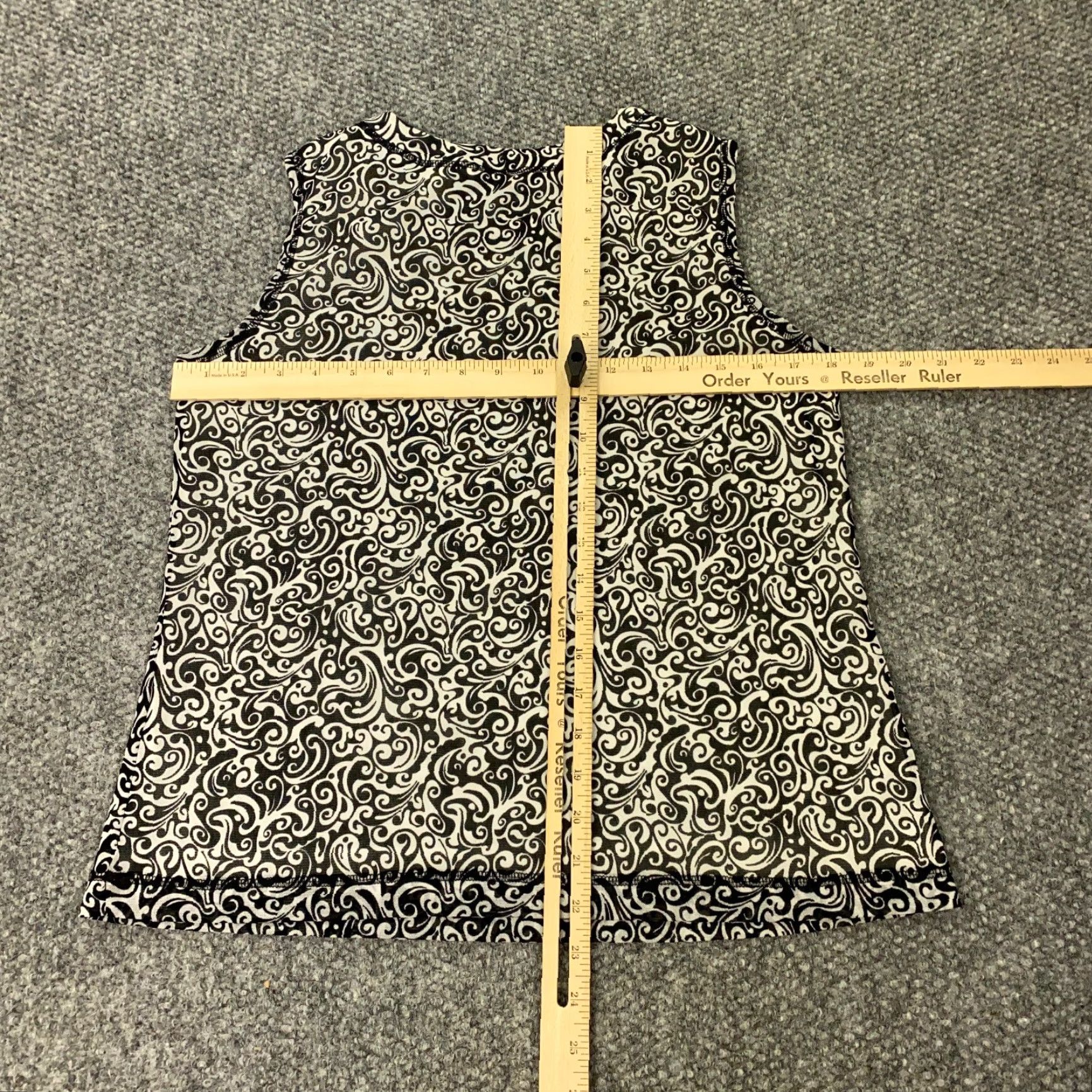 Laura Ashley Laura Ashley Womens Shirt Small White Black Sleeveless Scoop Neck Lined Size S / US 4 / IT 40 - 7 Thumbnail