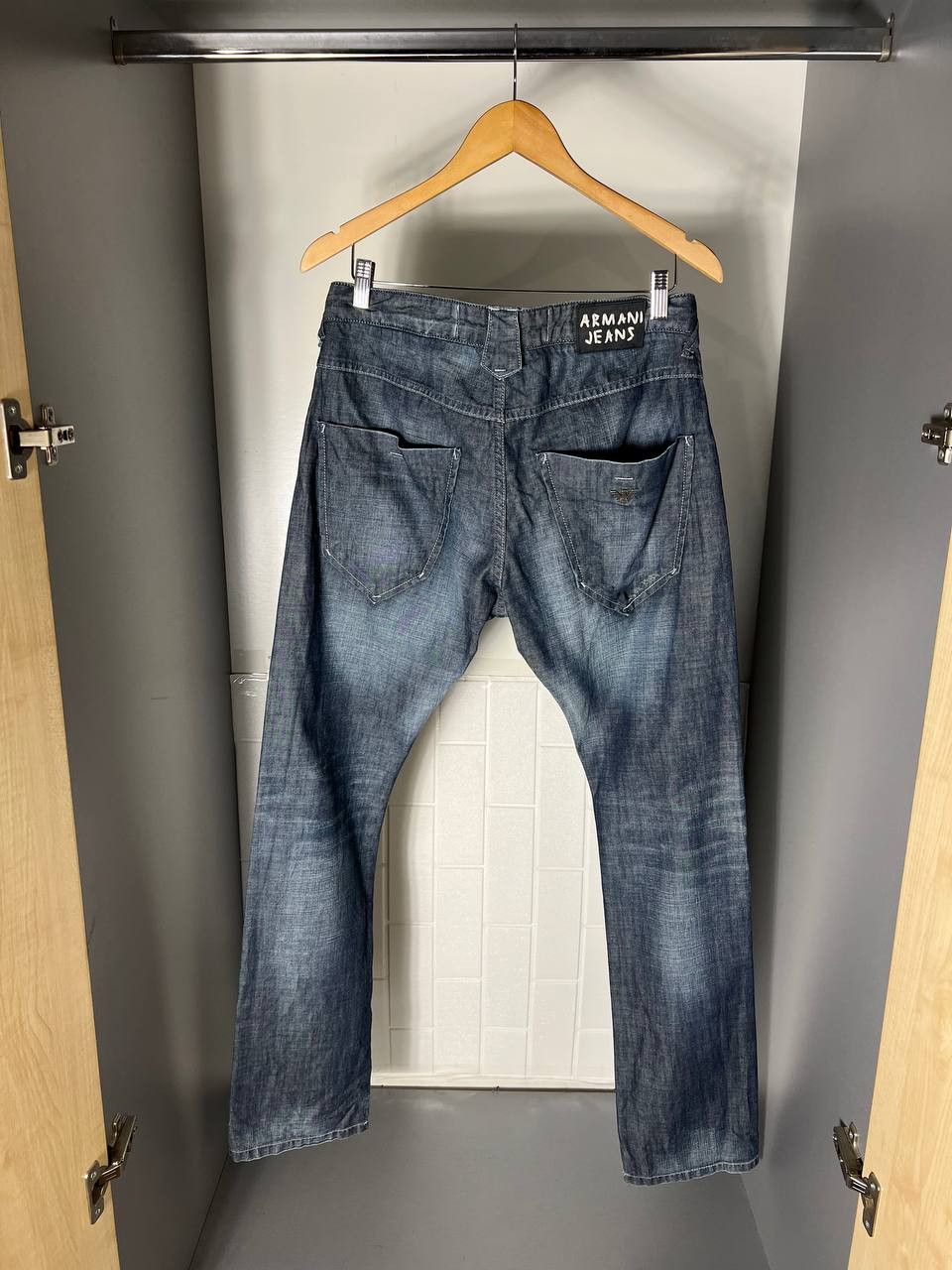 Armani VINTAGE ARMANI JEANS RETRO ITALIAN DESIGNER JEANS Y2K 90s Size US 32 / EU 48 - 1 Thumbnail