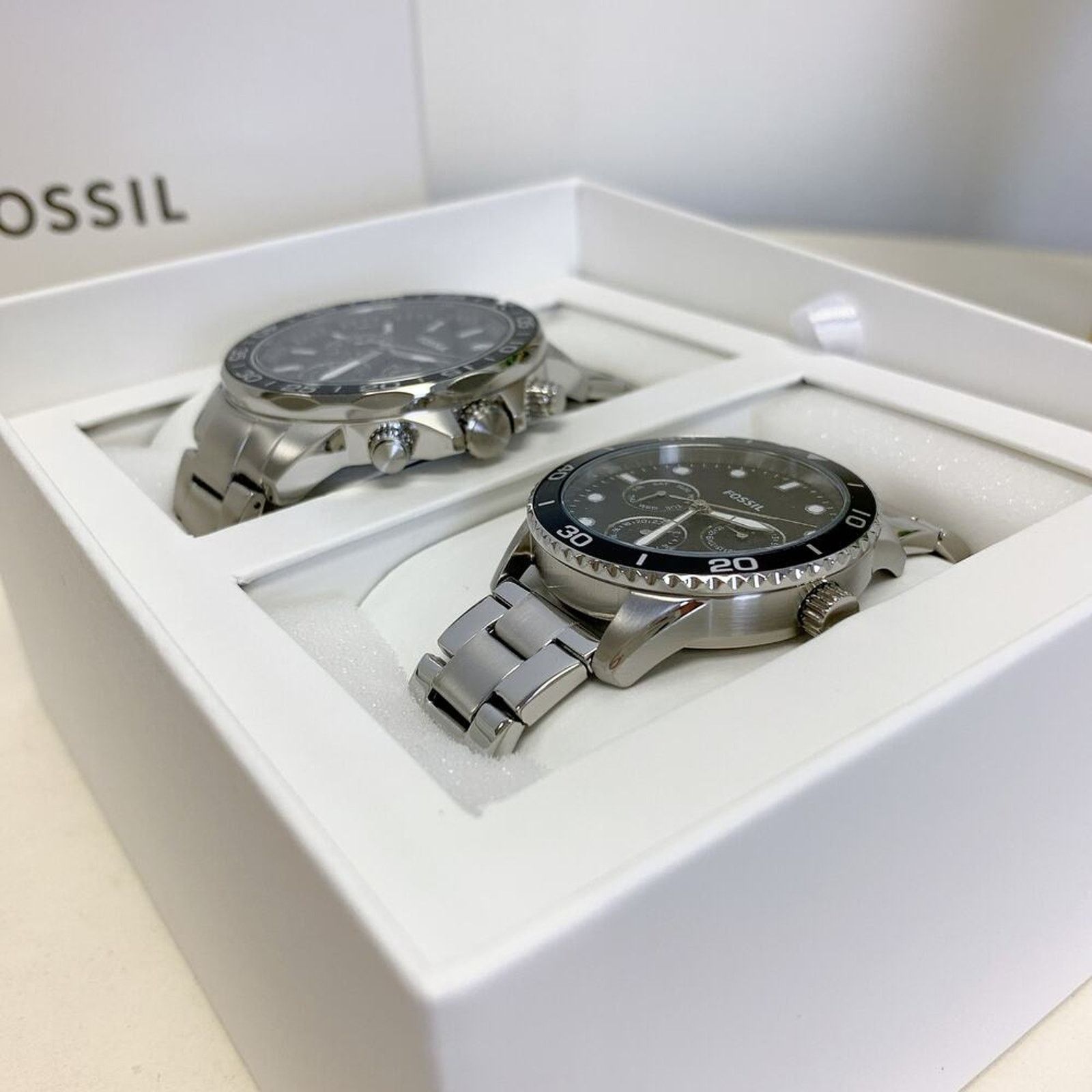 Fossil Fossil BQ2753SET His and Hers Multifunction Stainless Watch Size ONE SIZE - 7 Thumbnail