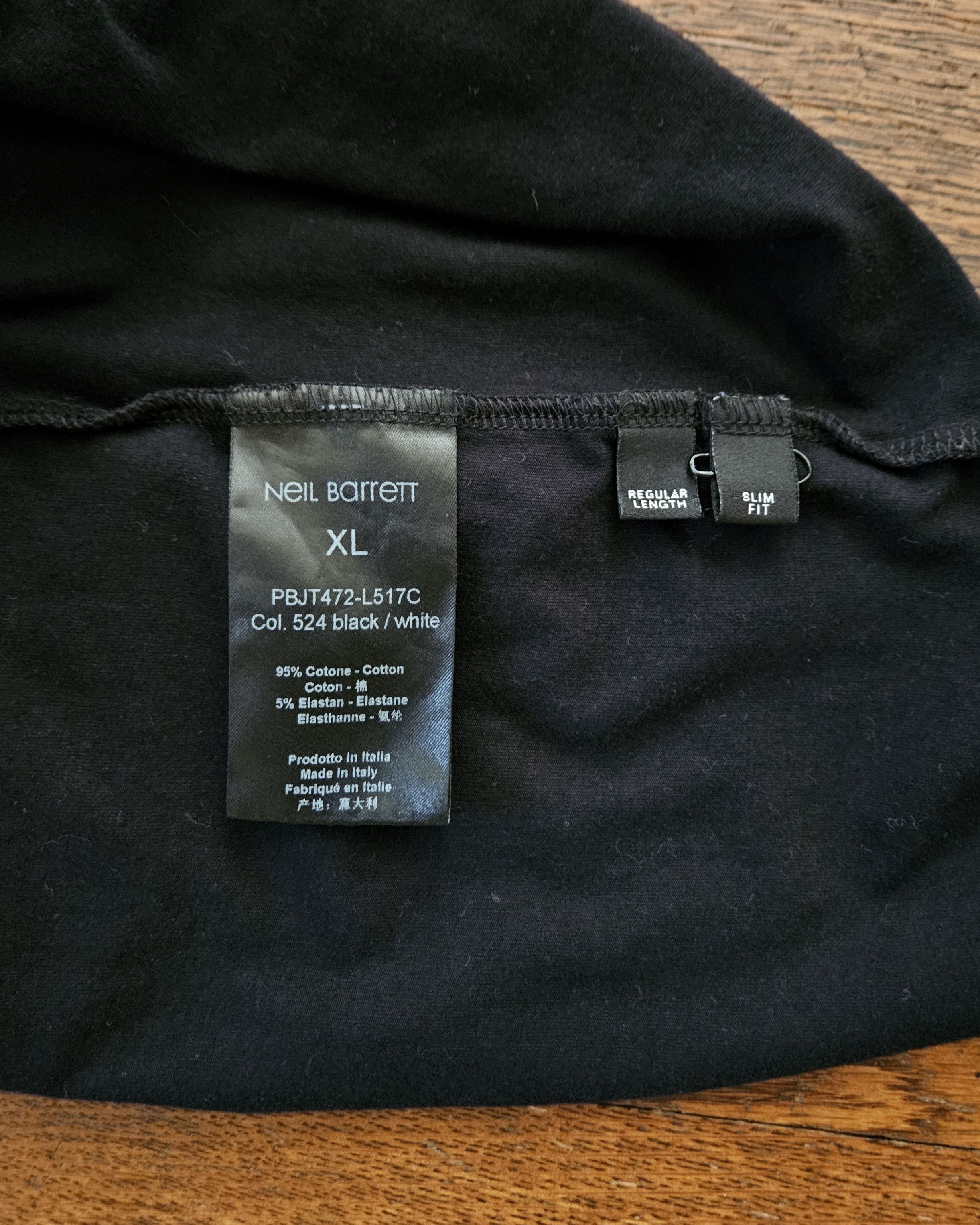 Neil Barrett Neil Barrett Teddy Jacket Striped T Shirt Made in Italy Size US L / EU 52-54 / 3 - 5 Thumbnail