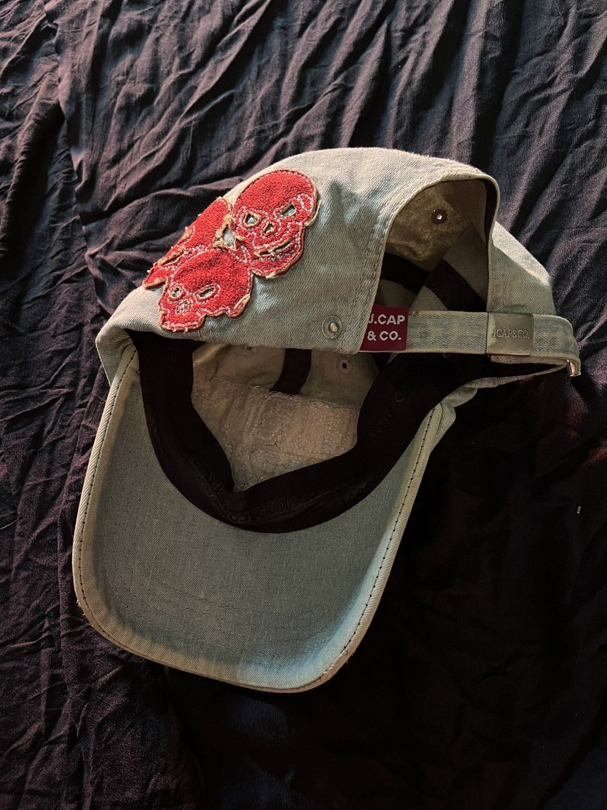 Le Grande Bleu (L.G.B.) 2000s Dirty Pentagon skull hat Size ONE SIZE - 4 Thumbnail