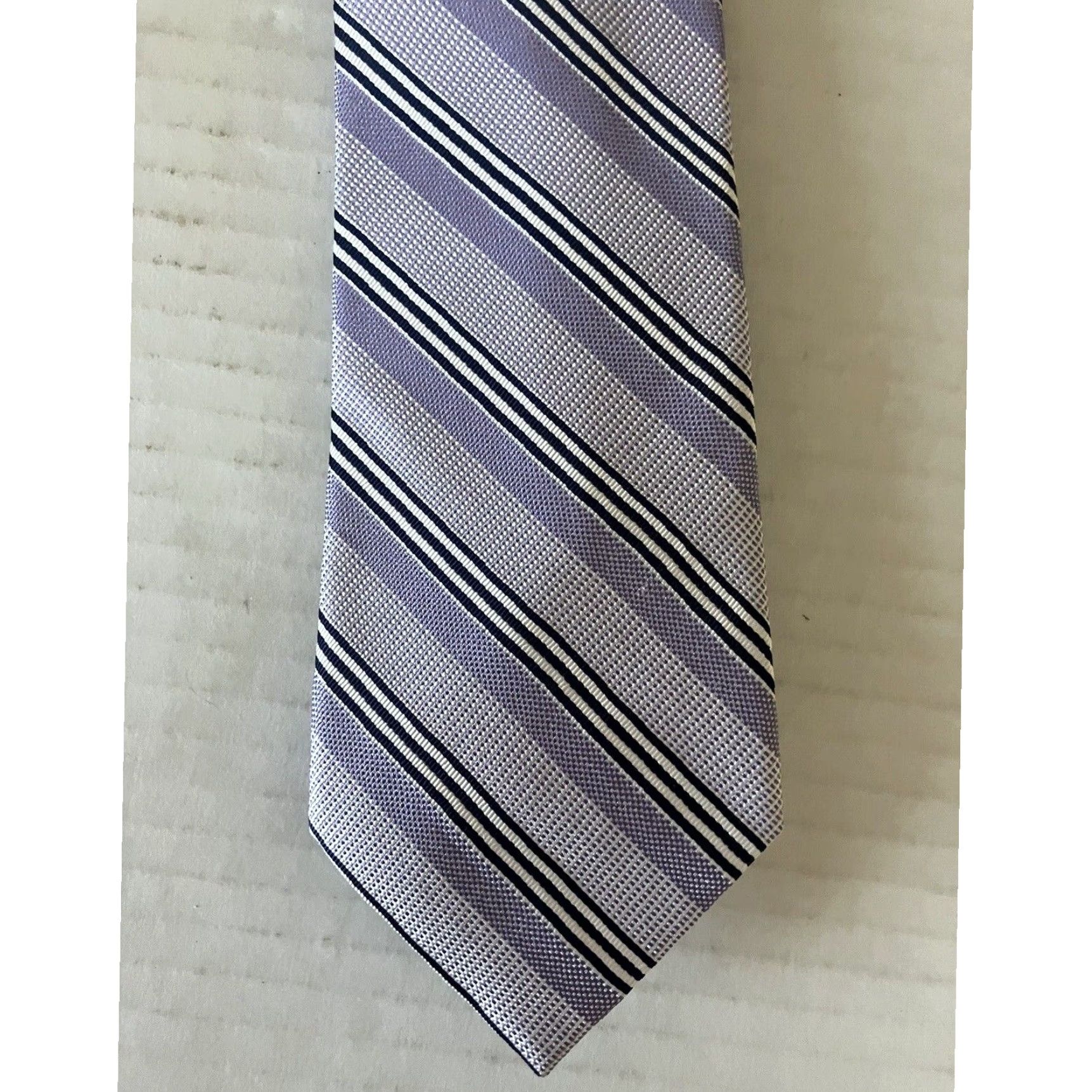 Banana Striped Silk Necktie
