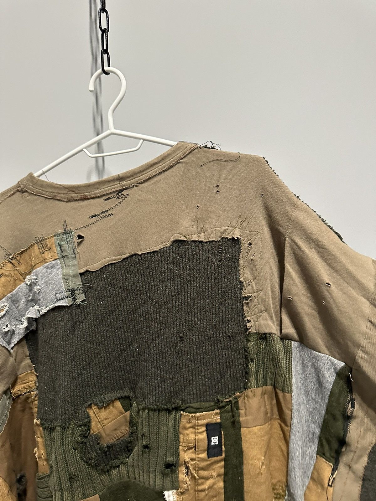 Japanese Brand Avant Garde Patchwork Distressed Shirt Military Oversize DC Size US L / EU 52-54 / 3 - 15 Thumbnail
