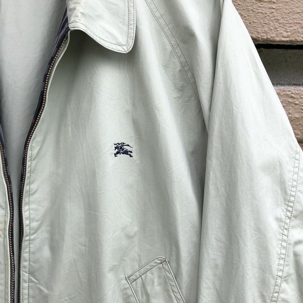 Burberry Vintage Burberrys Embroidery Logo Bomber Jacket Size US M / EU 48-50 / 2 - 3 Thumbnail