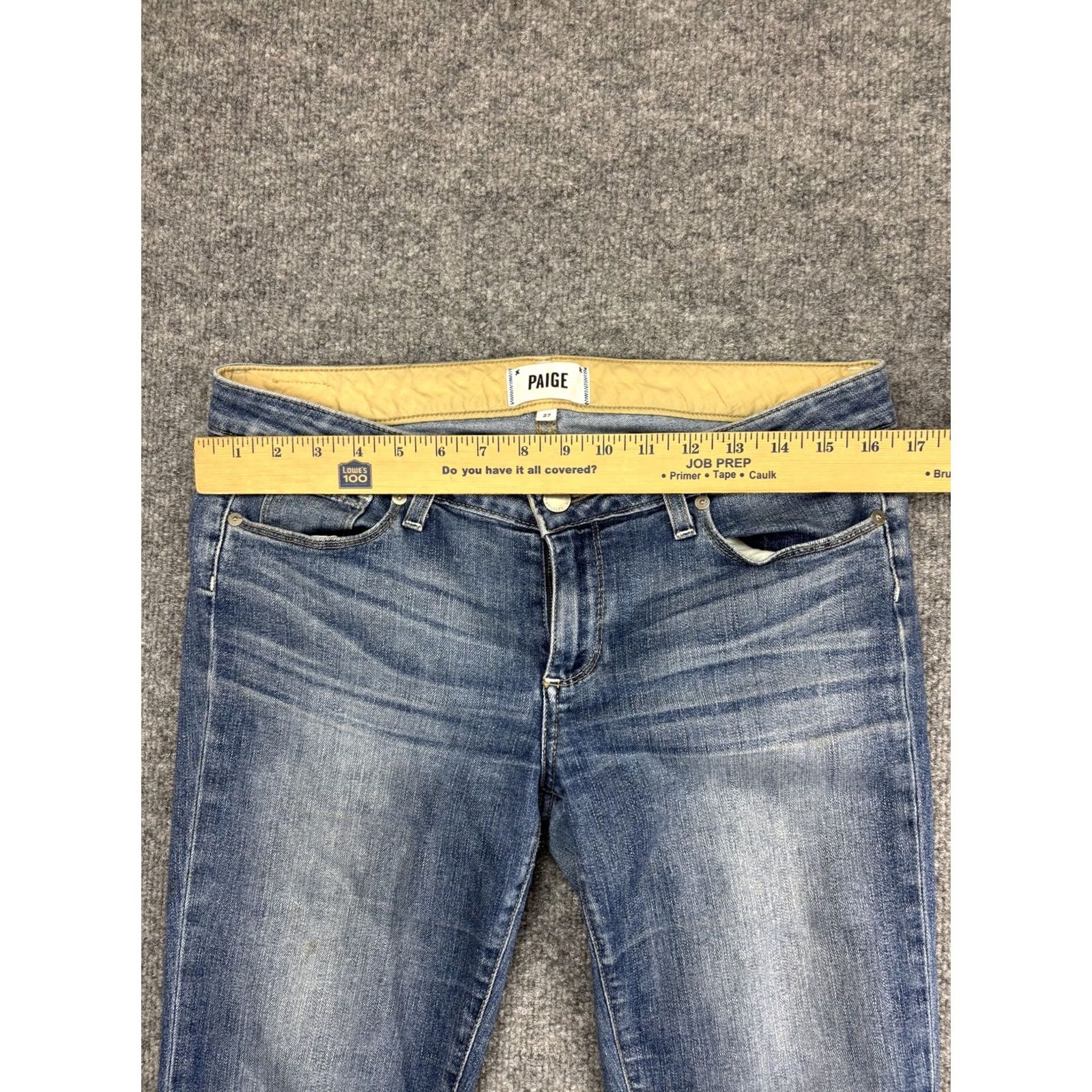 Paige PAIGE Jeans Womens 27 Blue Jimmy Jimmy Skinny Medium Wash Stretch Made in USA Size 27" / US 4 / IT 40 - 3 Thumbnail