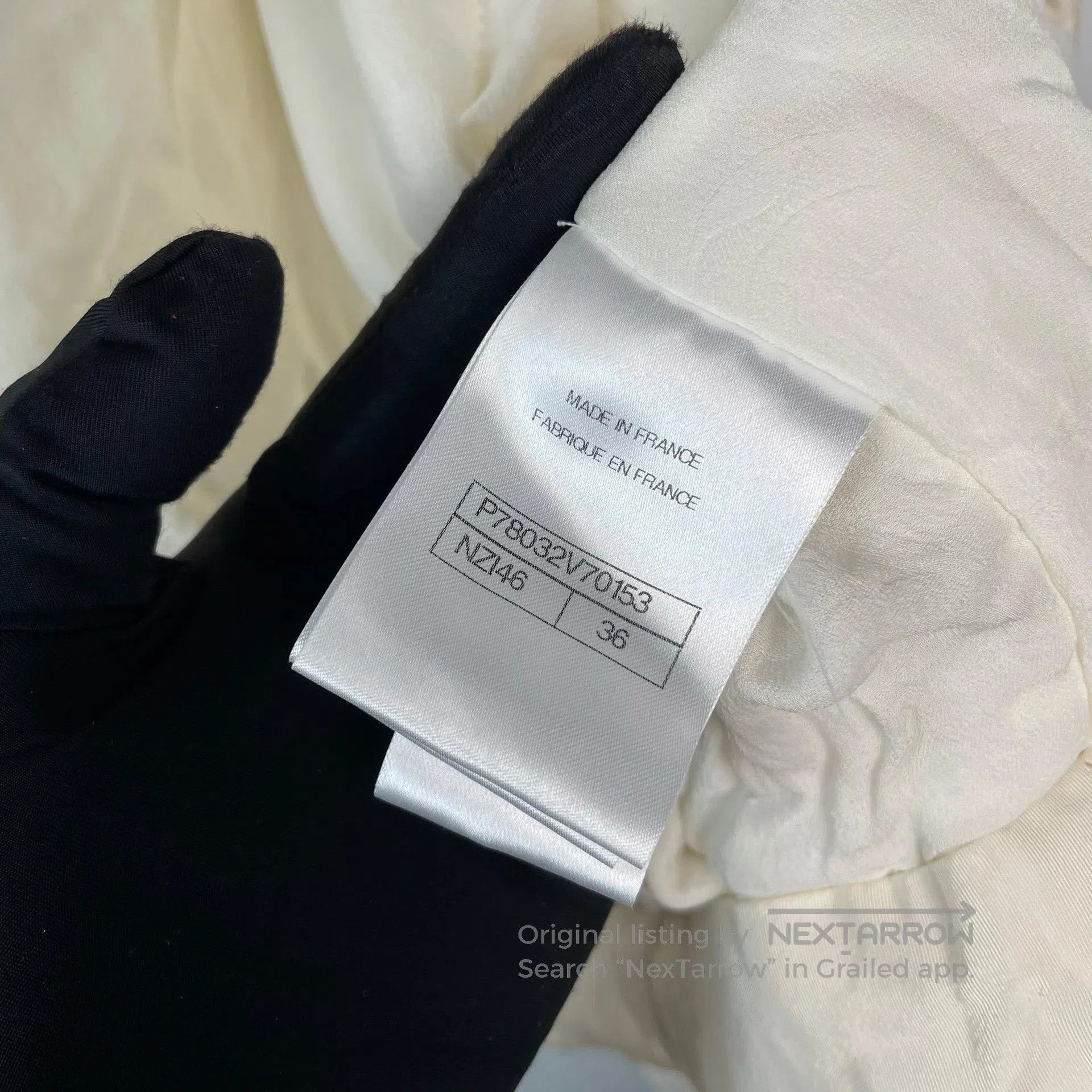 Chanel Chanel White silk bow short cotton jacket with bow on the Size XS / US 0-2 / IT 36-38 - 5 Thumbnail