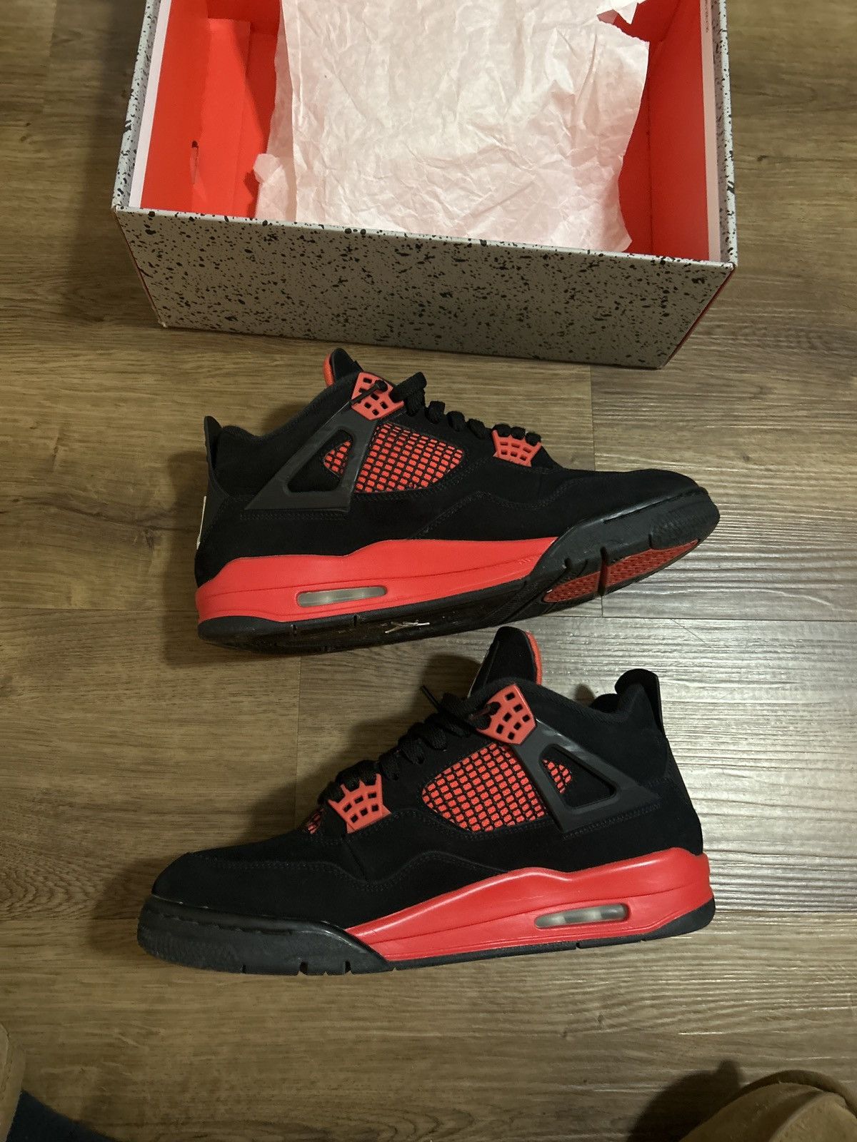 Jordan Brand Jordan 4 Retro Red Thunder Size US 11 / EU 44 - 7 Thumbnail