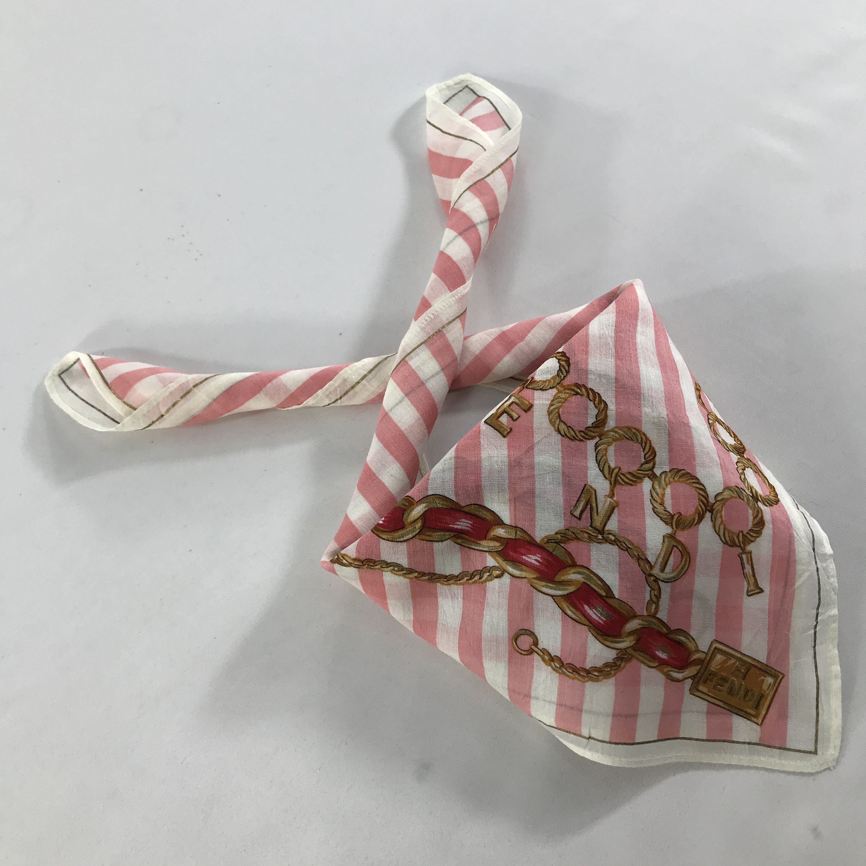 Vintage Vintage Fendi Bandana / Handkerchief / Neckerchief - S1289 Size ONE SIZE - 4 Thumbnail