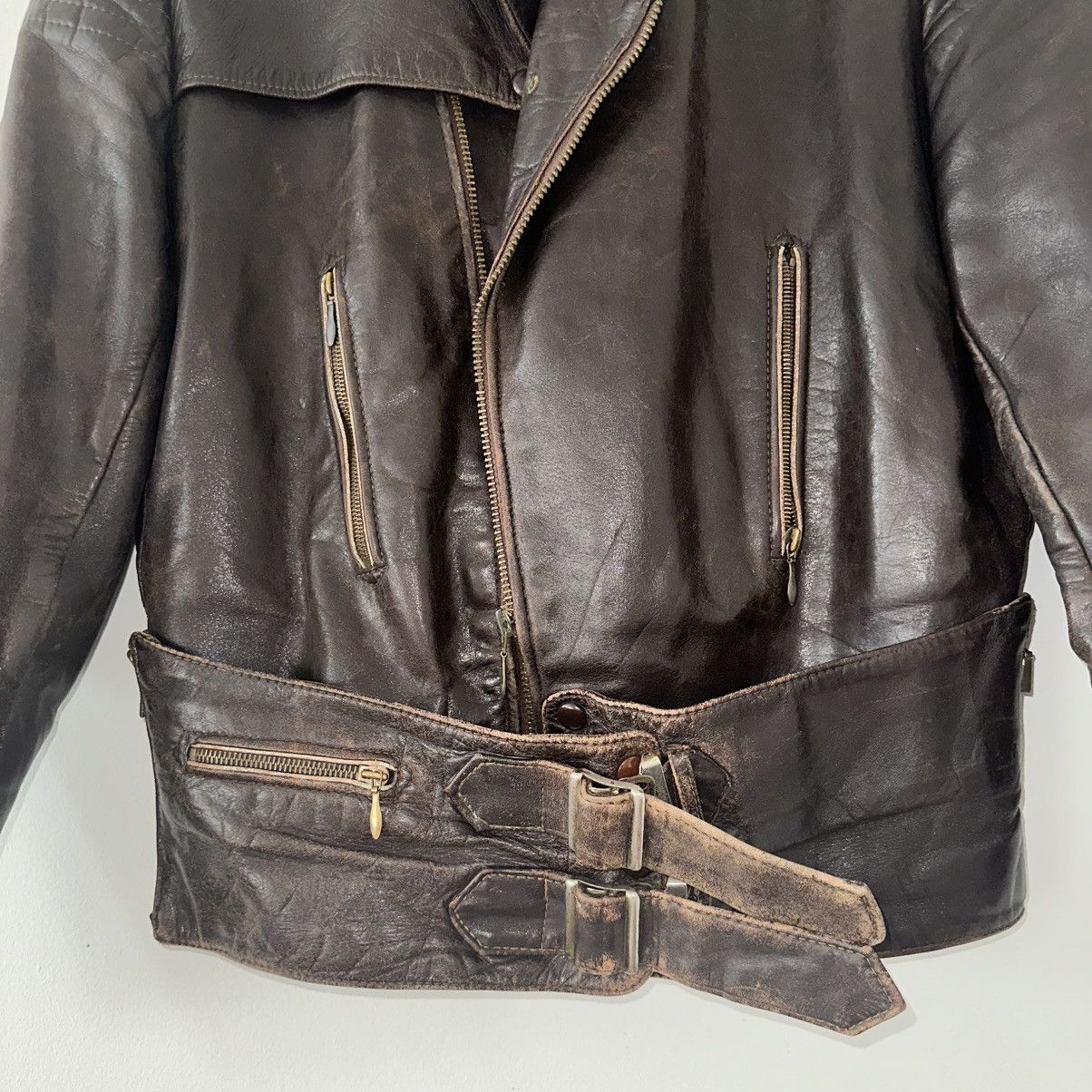 Other 1940s German Leather Biker Jacket ONE-OF-ONE Size US S / EU 44-46 / 1 - 8 Thumbnail