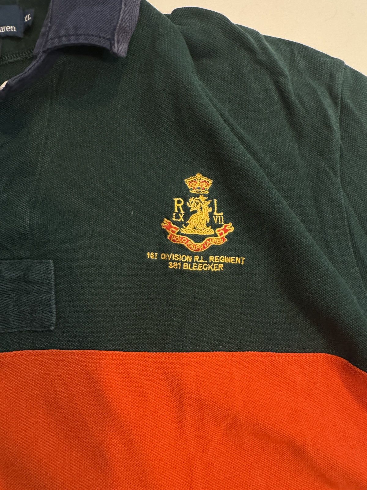 Polo Ralph Lauren Vintage POLO RALPH LAUREN 1ST DIVISION RL REGIMENT Rugby Size US XL / EU 56 / 4 - 2 Thumbnail