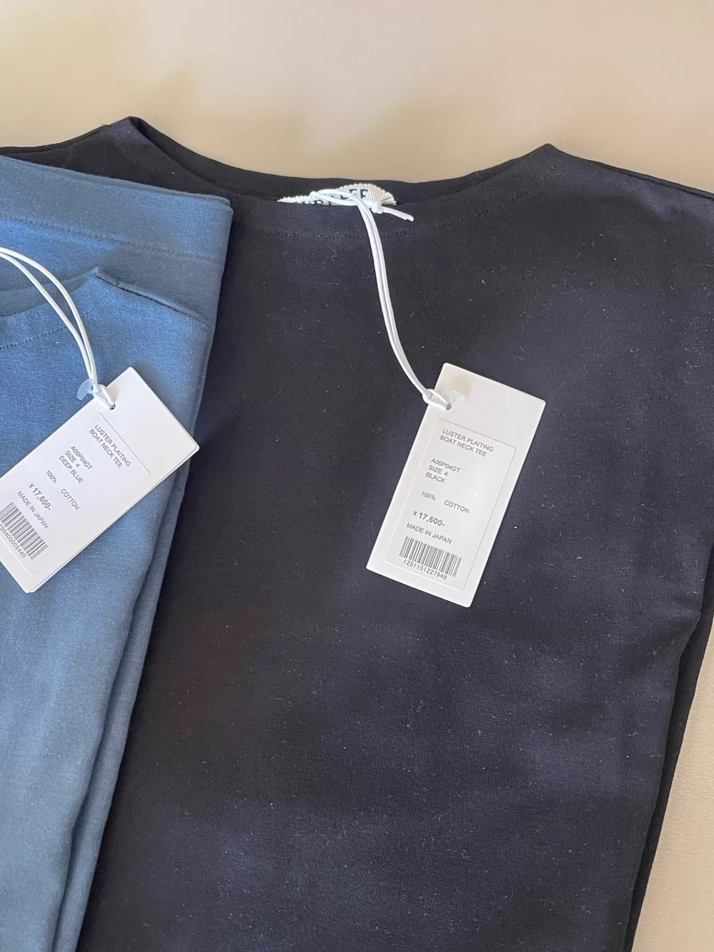 Auralee AURALEE LUSTER PLAITING BOAT NECK TEE 26ss blk/blue Size US XL / EU 56 / 4 - 4 Thumbnail
