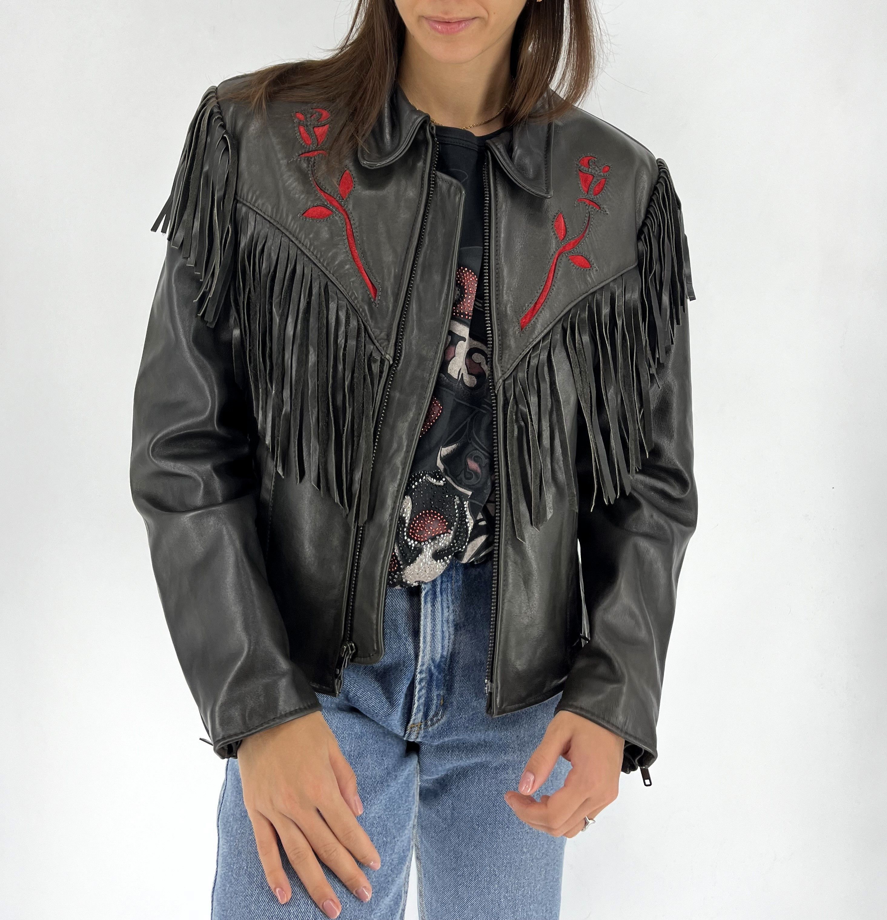 Vintage Vintage 90s Black Protech Leather Apparel Motortcycle Biker Size XL / US 12-14 / IT 48-50 - 5 Thumbnail