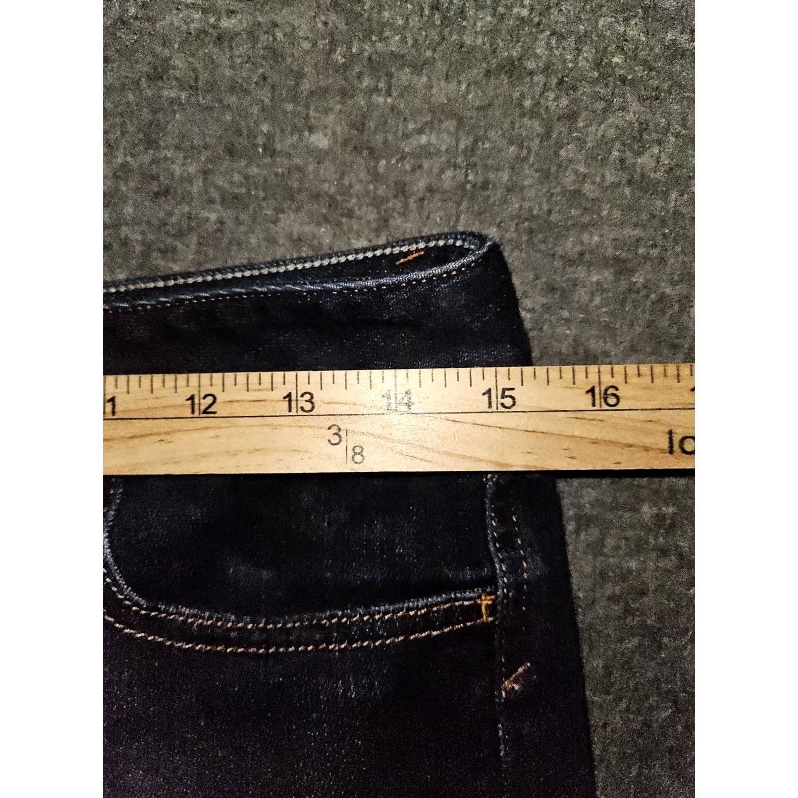 Banana Republic Banana Republic Bootcut Jeans Women's 27 Low Rise Blue Stretch Denim Pockets Flap Baggy? Size 27" / US 4 / IT 40 - 4 Thumbnail