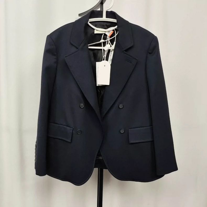 Balenciaga Balenciaga Cashmere Double-Breasted Blazer - dmc Size US S / EU 44-46 / 1 - 1 Thumbnail