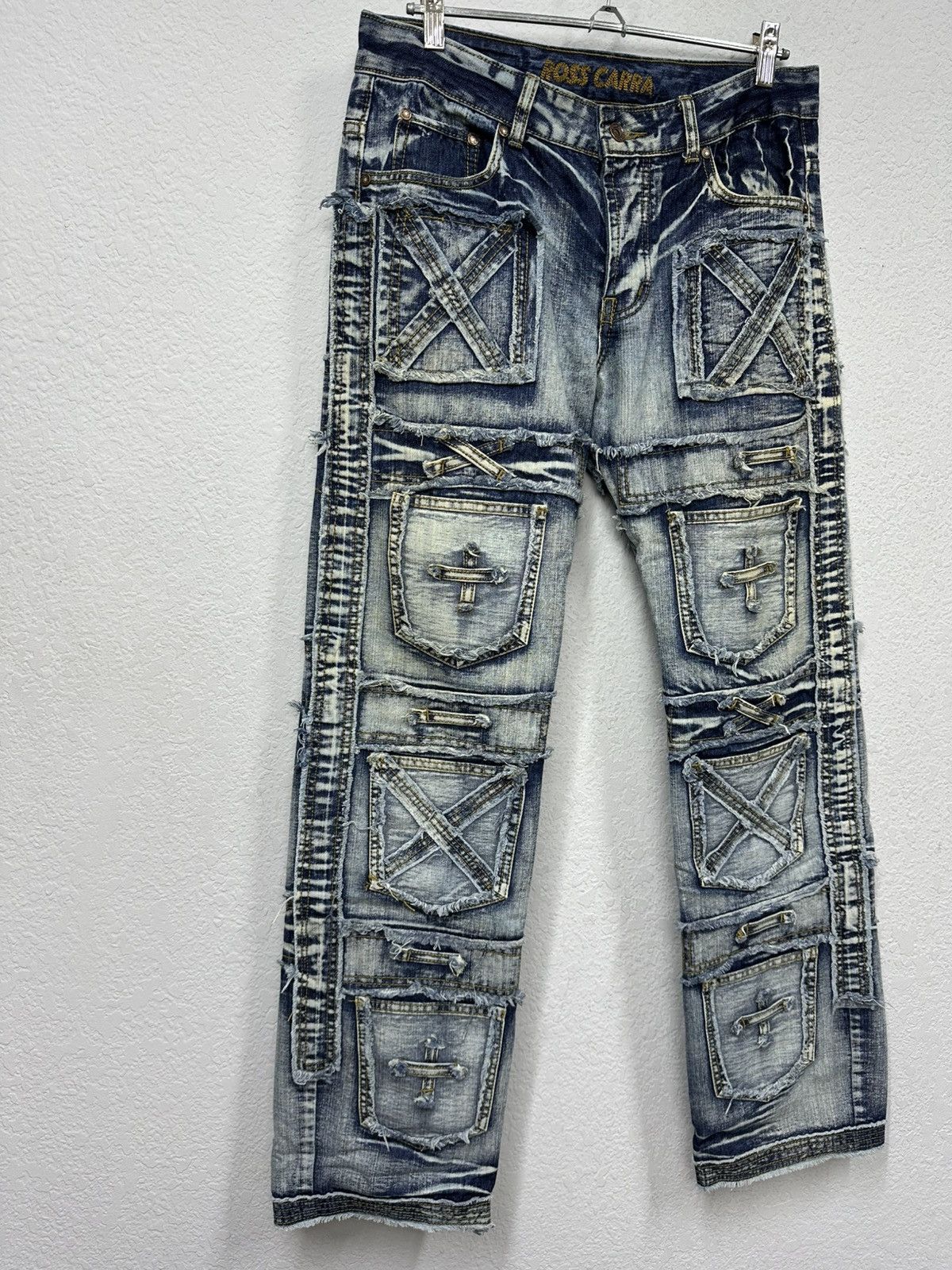 Japanese Brand Vintage Junya Watanabe Style Multi Pocket Cargo Jeans Pants Size US 32 / EU 48 - 7 Thumbnail