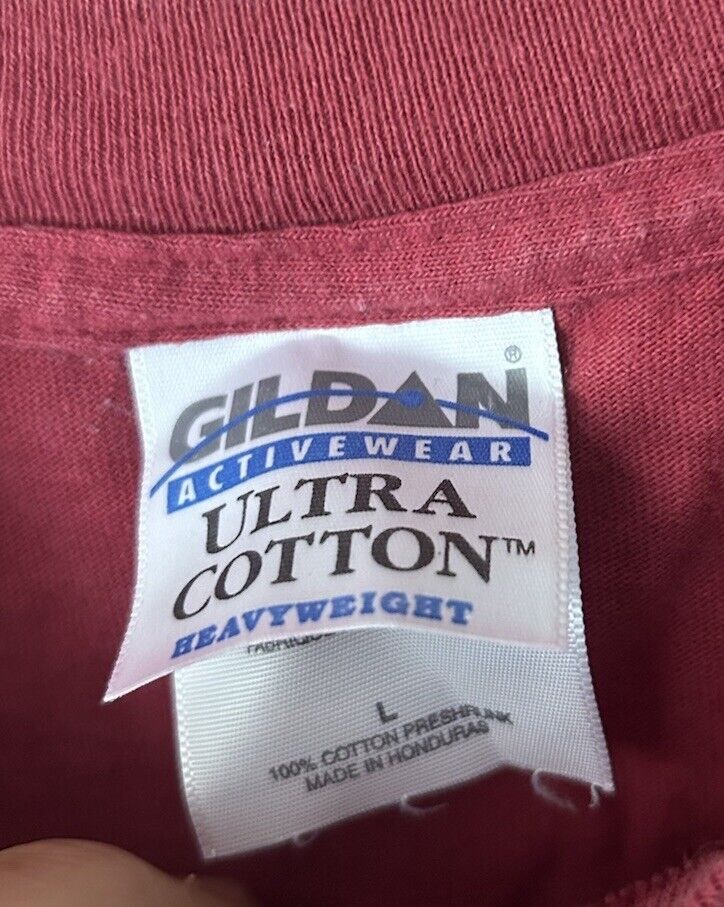 Gildan 90s Vintage “Band, It’s Awesome” T-shirt, Red Size Large Ir Size US XL / EU 56 / 4 - 2 Thumbnail