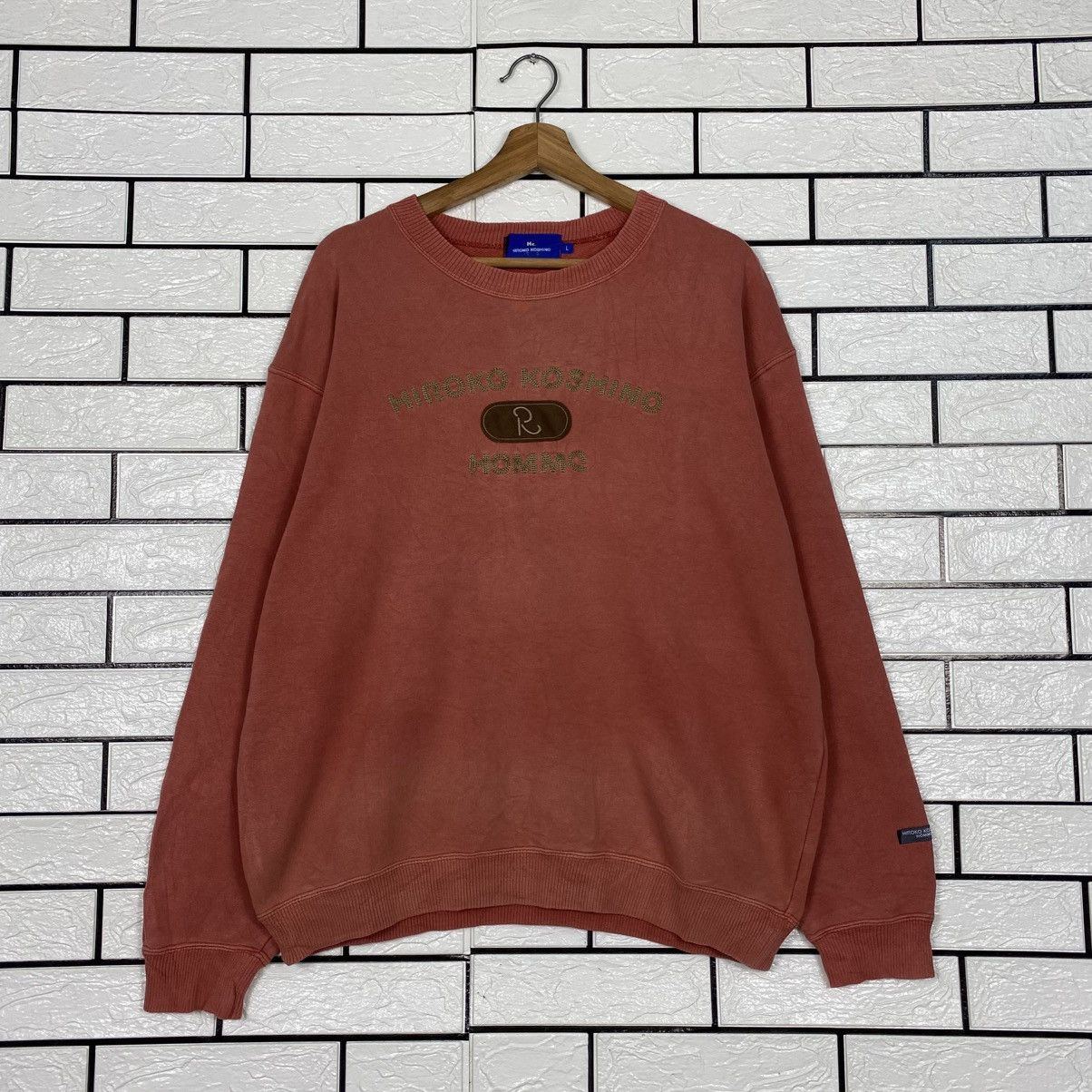 Japanese Brand Vintage Sweatshirt Hiroko Koshino Homme Big Logo Size US L / EU 52-54 / 3 - 2 Thumbnail