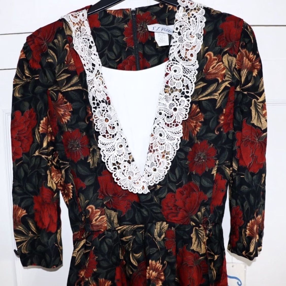 Vintage VINTAGE S.L. Petites Dress Shirt? Size L / US 10 / IT 46 - 3 Thumbnail