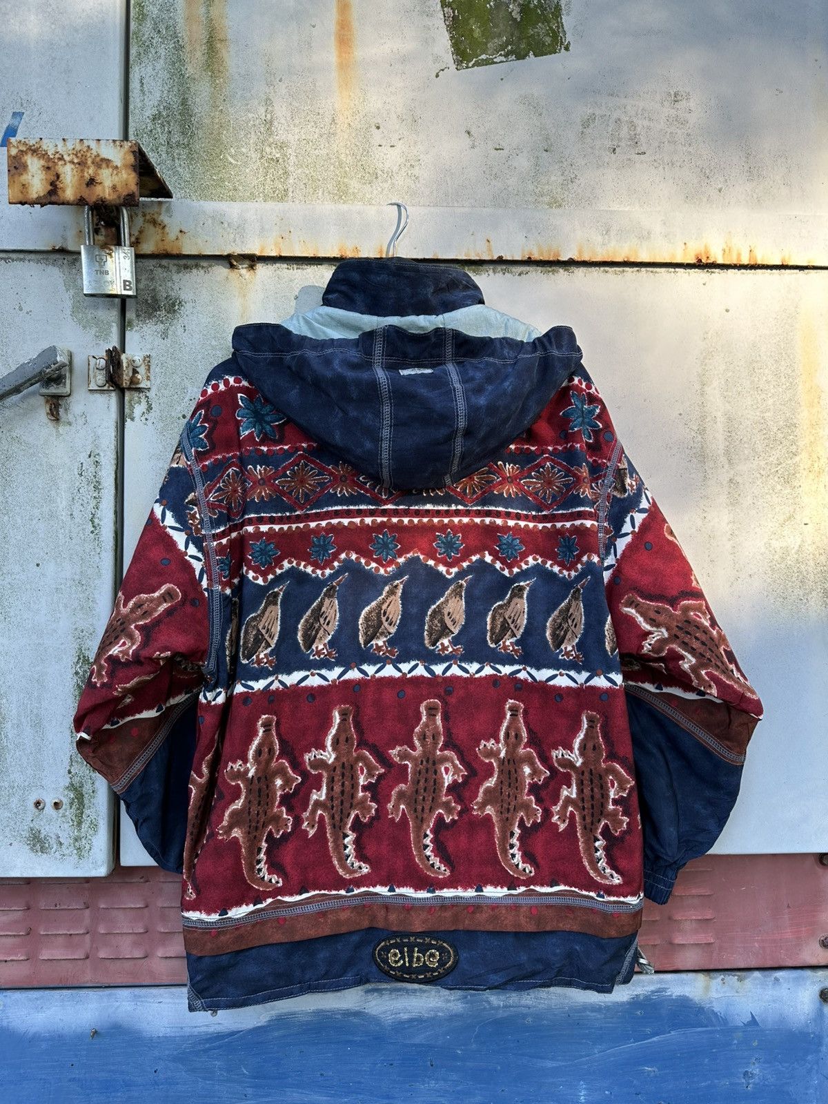 Vintage 👹Vintage Elbe Crocodile Motive Ski Jacket Size US L / EU 52-54 / 3 - 8 Thumbnail