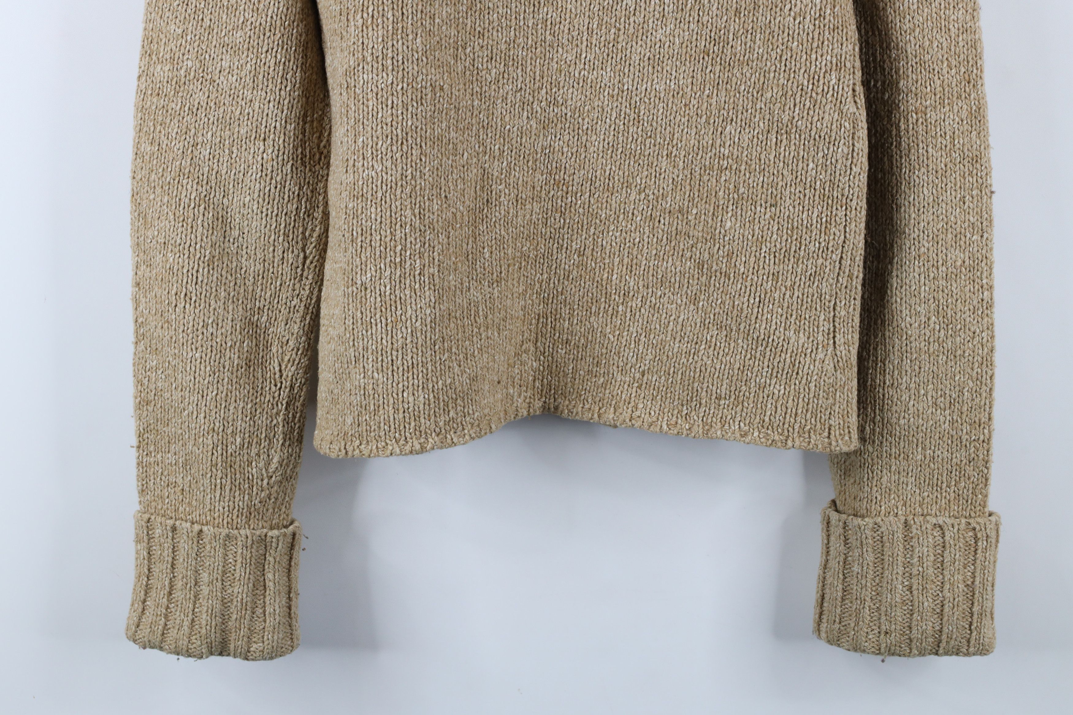 J.Crew × Vintage Vintage Y2K 90s J Crew Chunky Marled Knit Sweater Beige Size M / US 6-8 / IT 42-44 - 10 Thumbnail