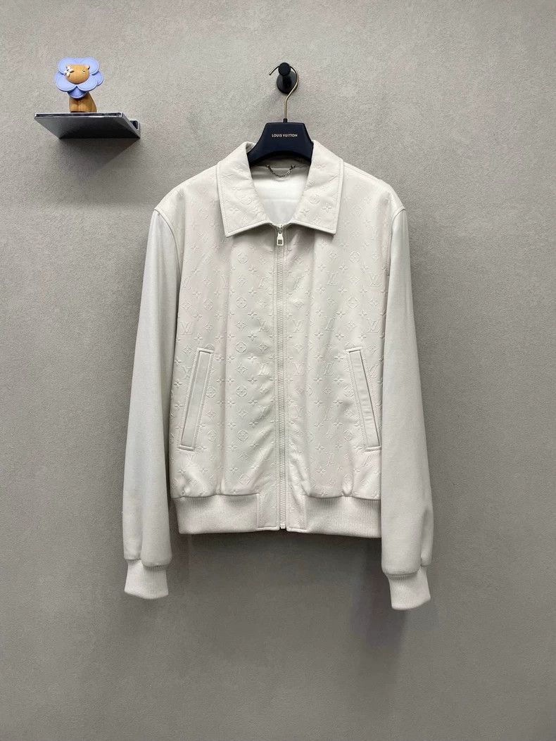 Louis Vuitton Louis Vuitton White Zip-Up Long Sleeve Jacket - dmc Size US L / EU 52-54 / 3 - 1 Thumbnail