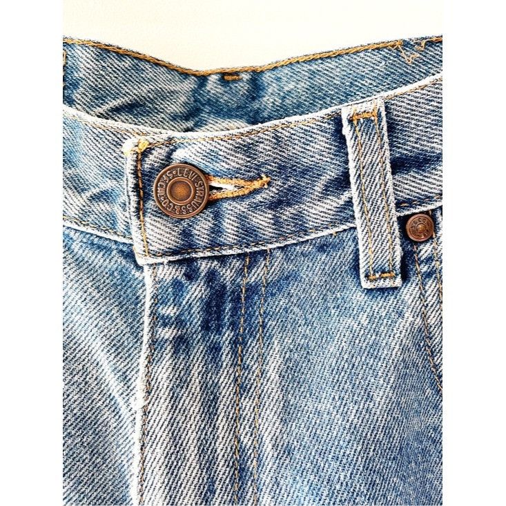 Levi's Vintage 90s Levi's 545 Loose Fit Tapered Leg Medium Blue Size US 32 / EU 48 - 3 Thumbnail