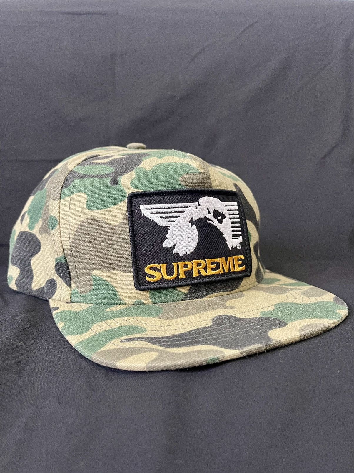 Supreme FW09 Supreme Eagle Patch 5 Panel Snapback Cap Hat Size ONE SIZE - 1 Thumbnail