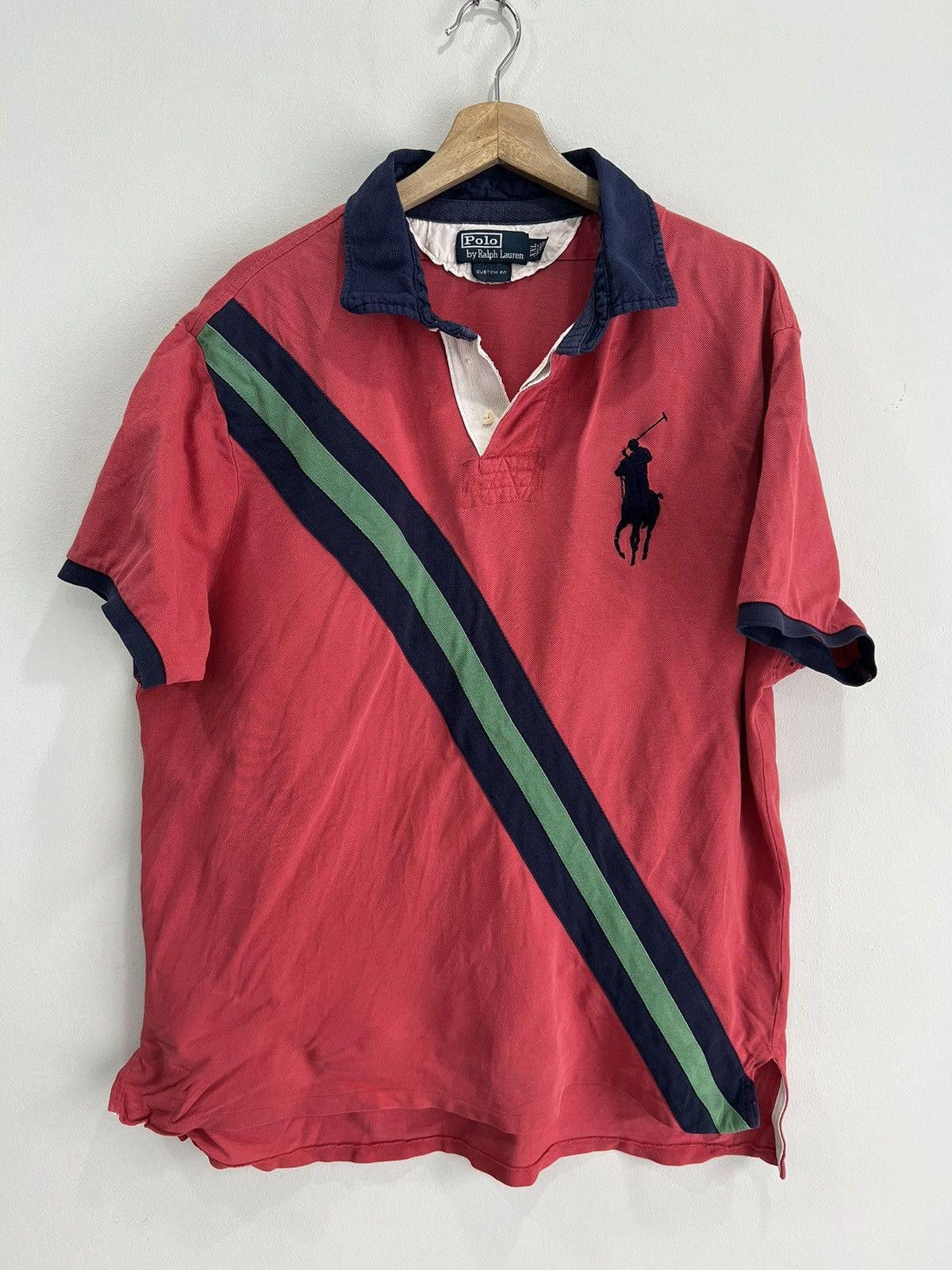 Vintage Ralph Lauren Polo shirt pony xxl salmon