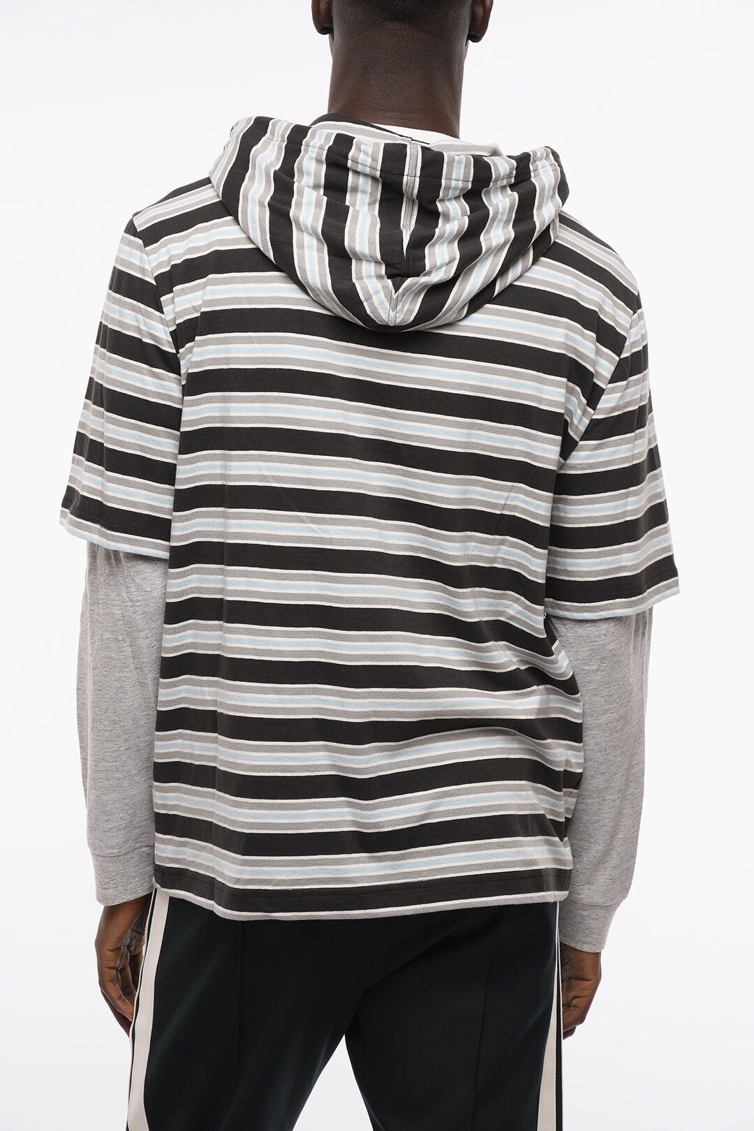 Lanvin o1y0225 Logo Hooded Crewneck T-Shirt in Multicolor Size US M / EU 48-50 / 2 - 2 Thumbnail