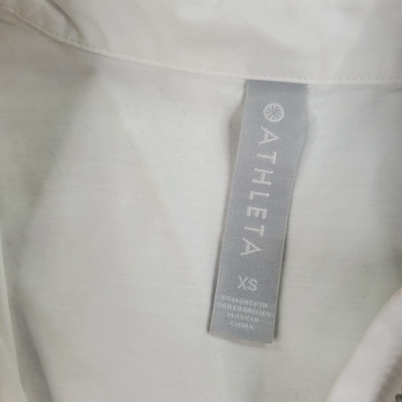 Athleta Athleta Shirt Women XS White Sleeveless 1/2 Zip Collared Lightweight Stretch Polo Casual Size XS / US 0-2 / IT 36-38 - 5 Thumbnail