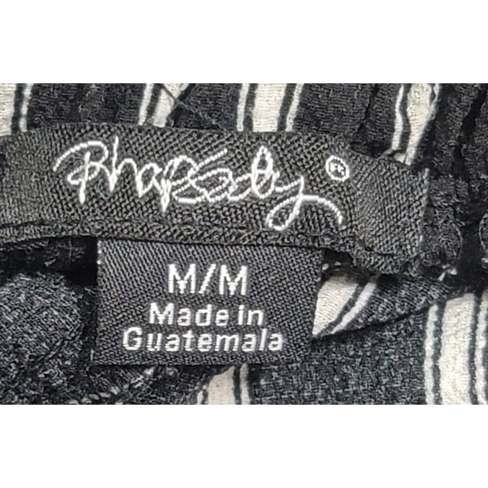Other Rhapsody Black White Striped Off The Shoulder Top Medium Size M / US 6-8 / IT 42-44 - 3 Thumbnail