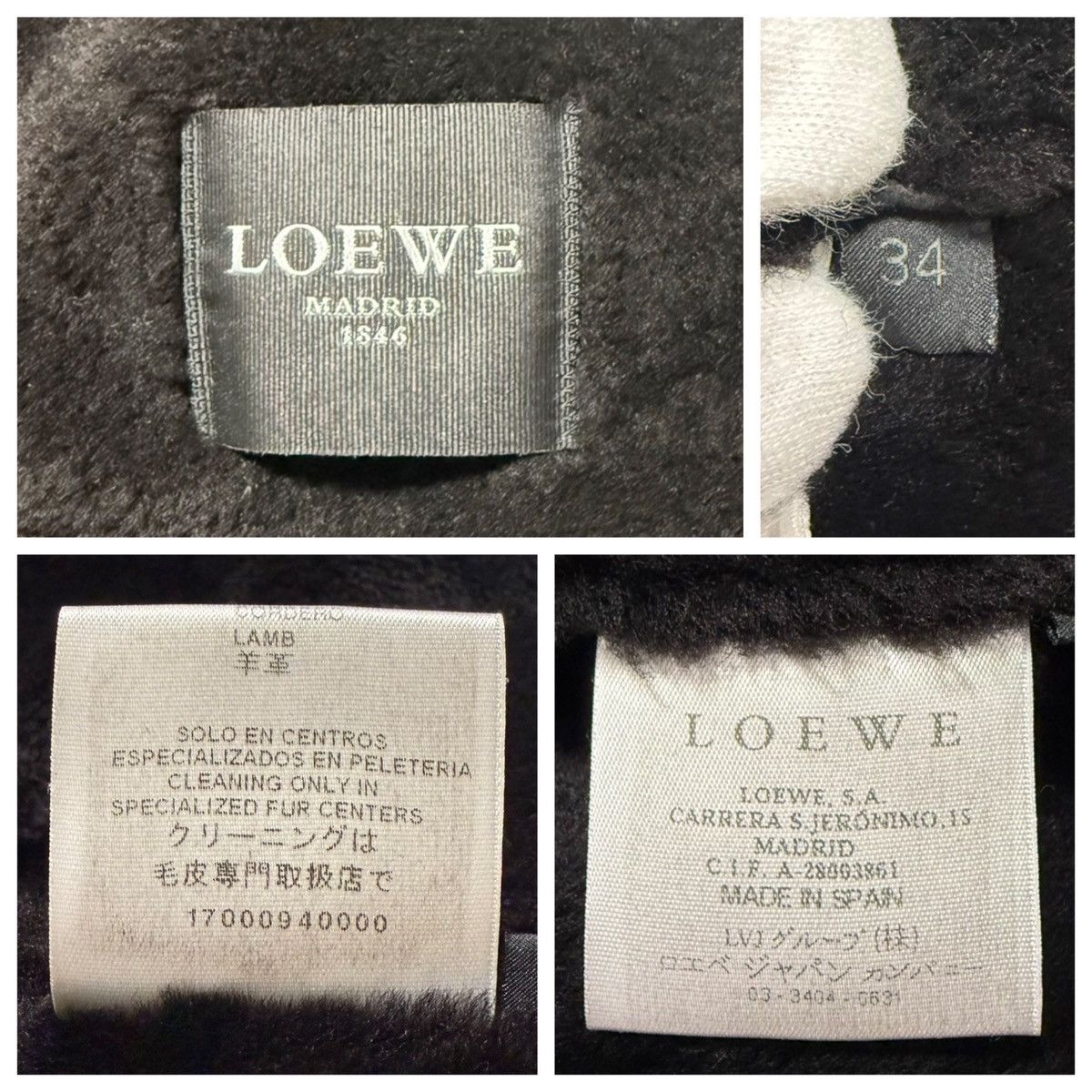 Loewe Authentic LOEWE Hooded Full-Fur Lined Leather Jacket 34 Size XS / US 0-2 / IT 36-38 - 2 Thumbnail
