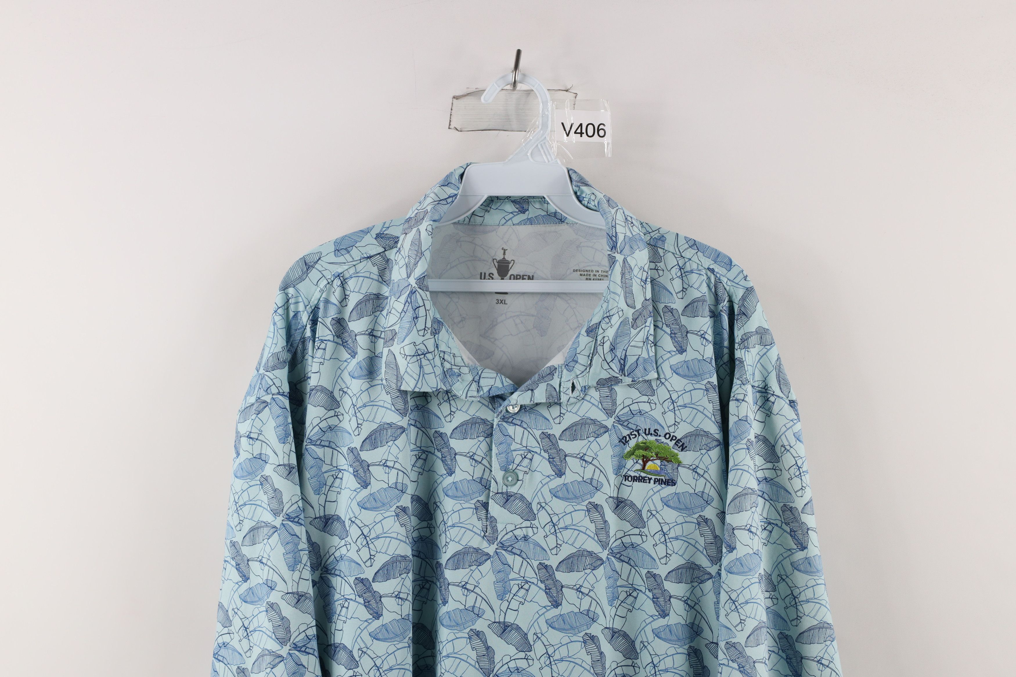 Vintage US Open US Open Torrey Pines Palm Tree Leaves Golf Polo Size US XXL / EU 58 / 5 - 2 Thumbnail