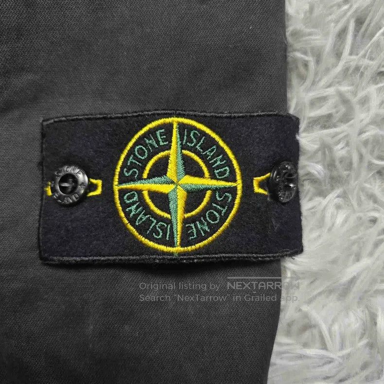 Stone Island Stone Island Dark Gray Washed Distressed Work Pants Size US 34 / EU 50 - 3 Thumbnail