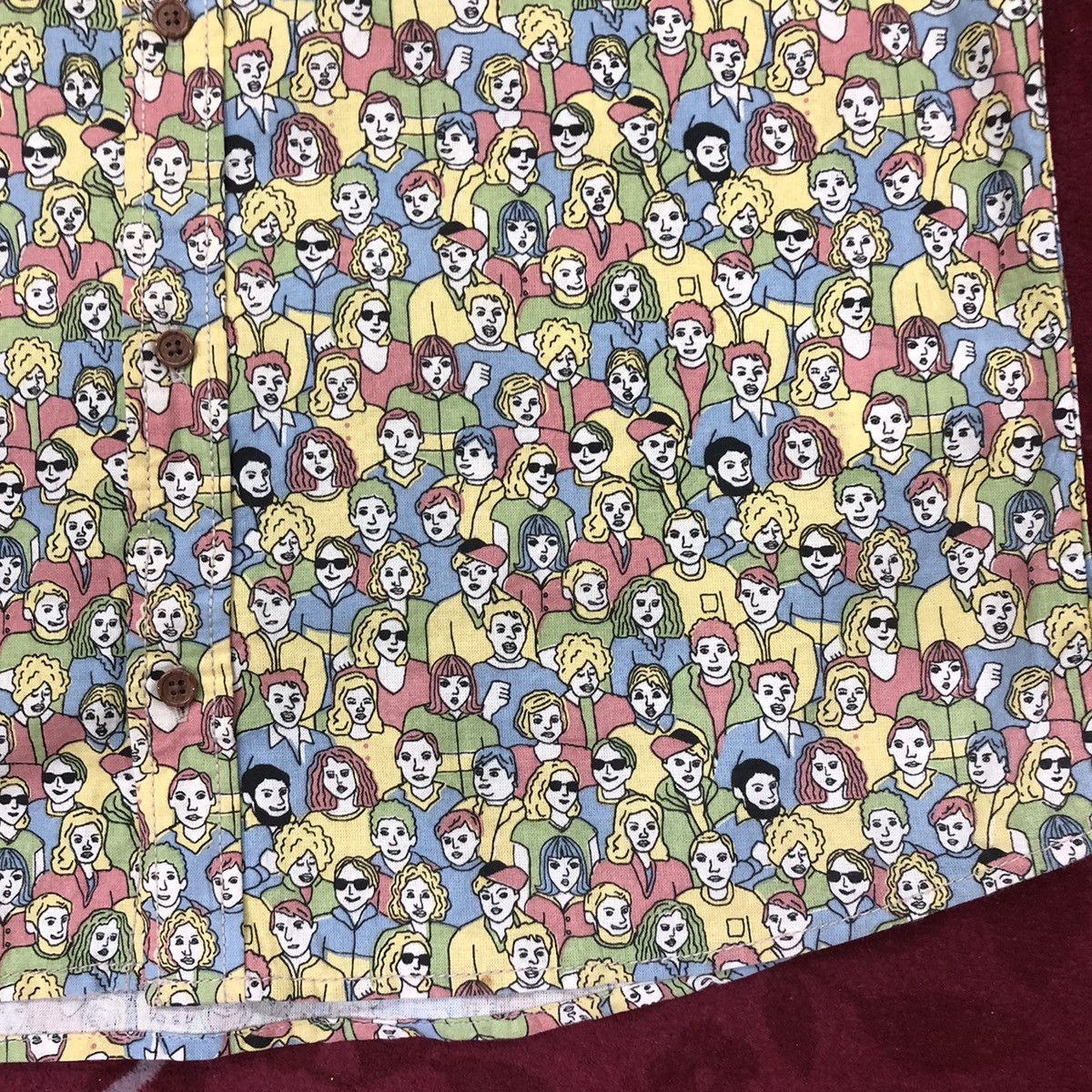 Japanese Brand Power To The People Fullprint Hippies Design Button Shirt Size US M / EU 48-50 / 2 - 6 Thumbnail