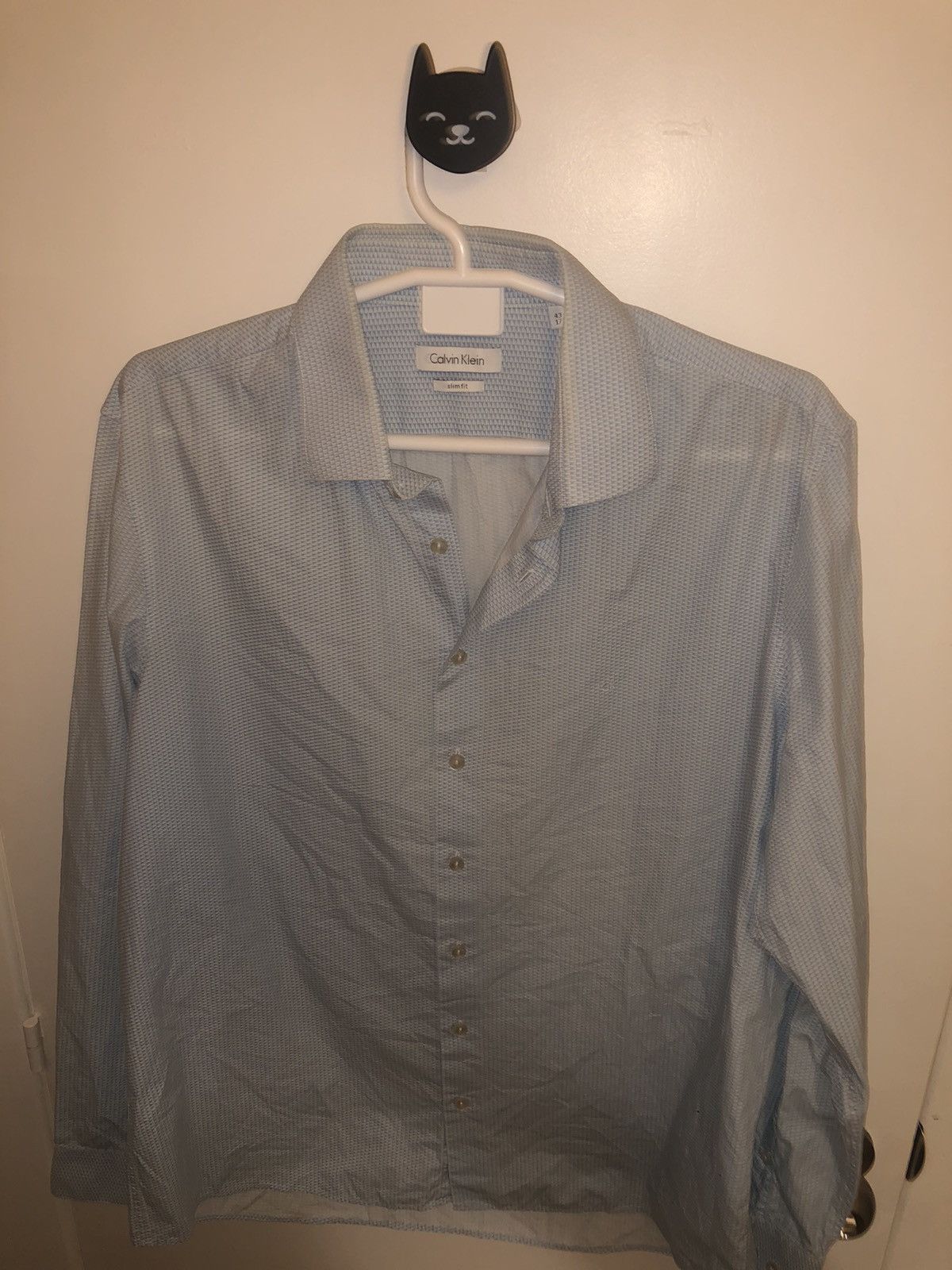 Calvin Klein Light blue and white Calvin Klein Shirt Size US M / EU 48-50 / 2 - 7 Thumbnail