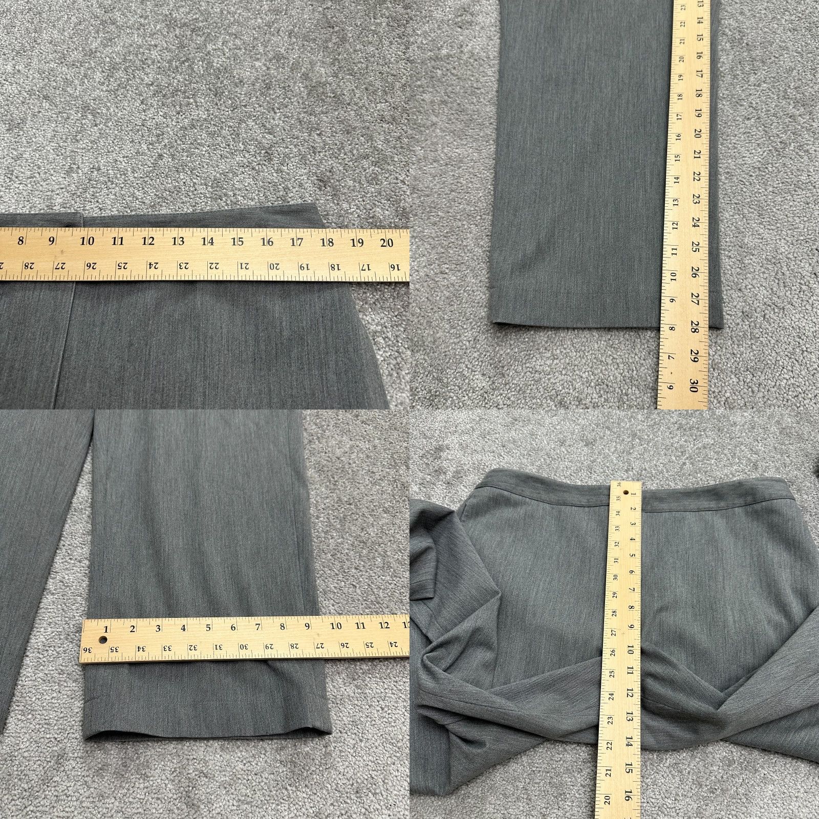 Talbots Talbots Gray Dress Pants Womens 16 High Rise Straight Leg Workwear 36x28 Size 38" / US 16 / IT 52 - 9 Thumbnail