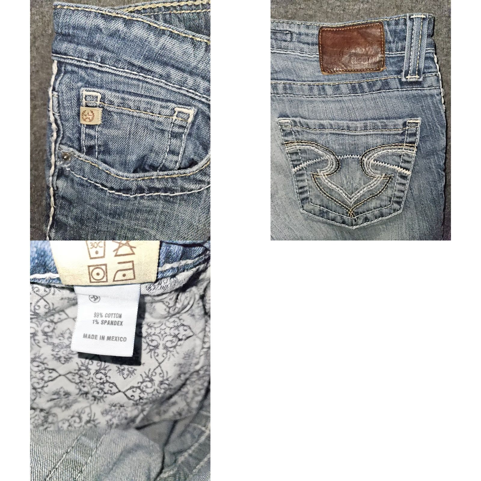 Vintage VINTAGE Big Star Casey K Capris Jeans Women 26 Blue Low Rise Embroidered Cowgirl Capris (28x20) Pattern Solid Shoes N/A Size ONE SIZE - 8 Thumbnail