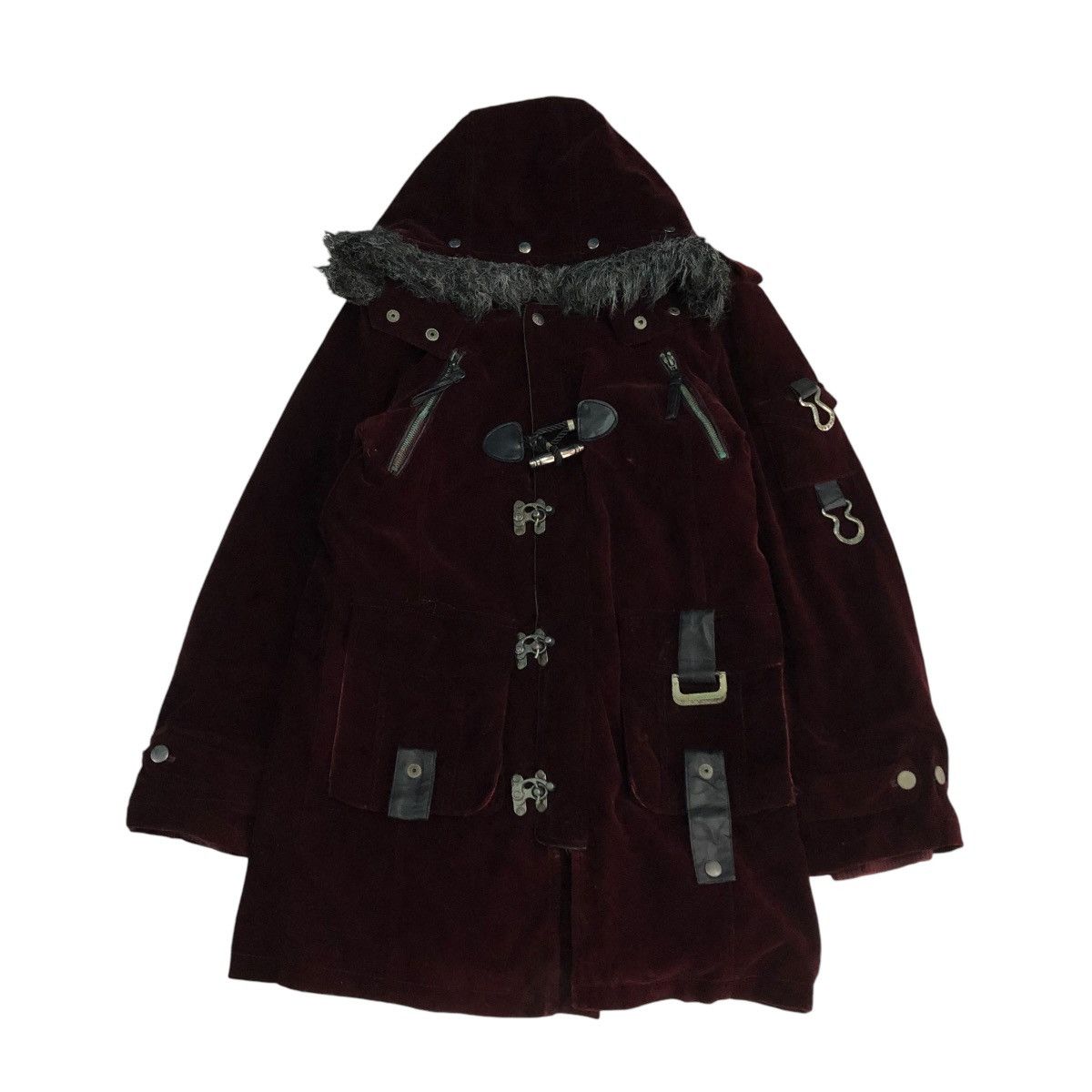 Japanese Brand 🔥VINTAGE BIKER JACKET VELVET AUTHENTIC MINK FUR HOODIE Size US M / EU 48-50 / 2 - 1 Thumbnail