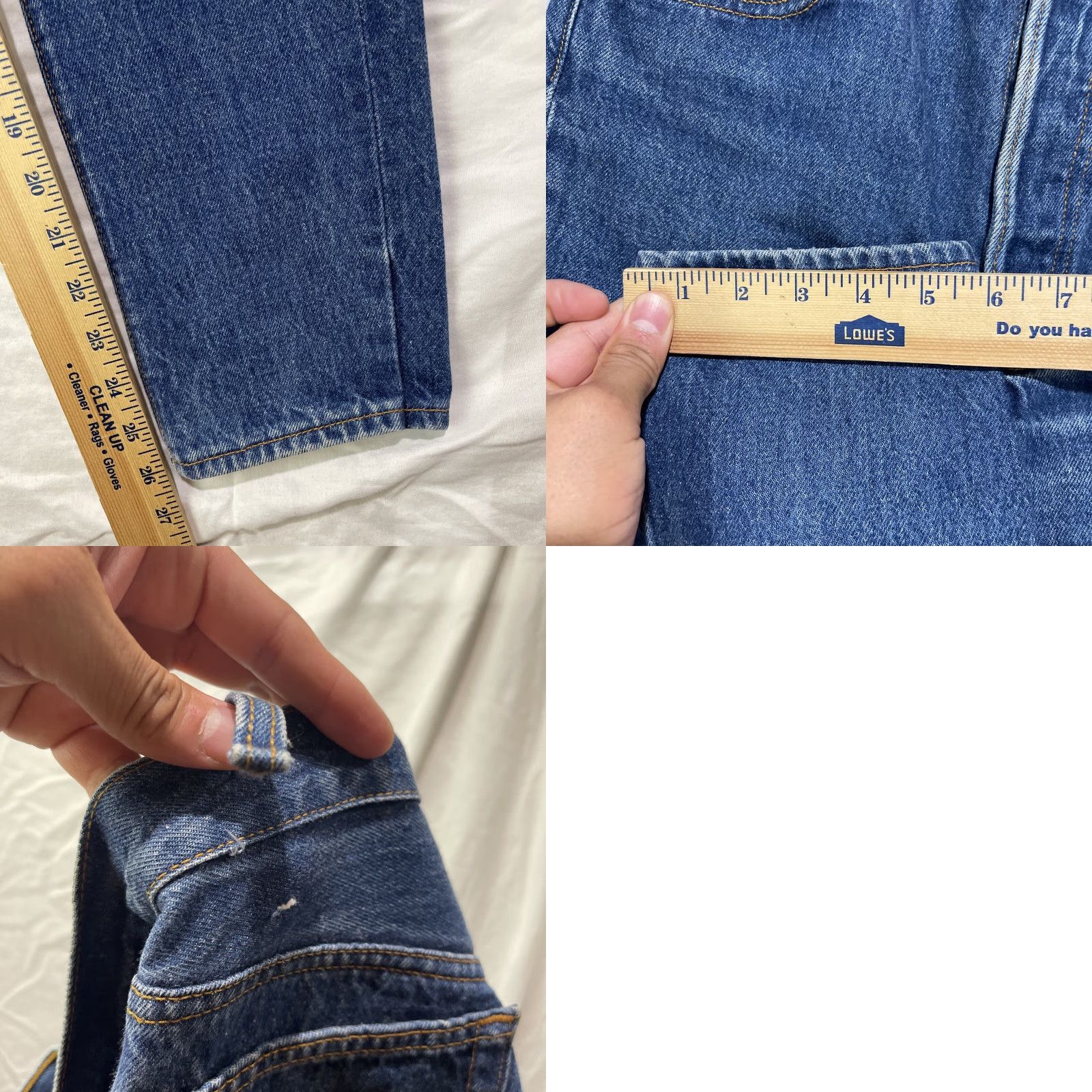 Levi's VINTAGE Levi's 501 Jeans Mens 30x29 Dark Wash Denim Made In USA 80s Batwing Jeans 501 Series Classic Style Mens 80s USA Batwing Size US 30 / EU 46 - 11 Thumbnail