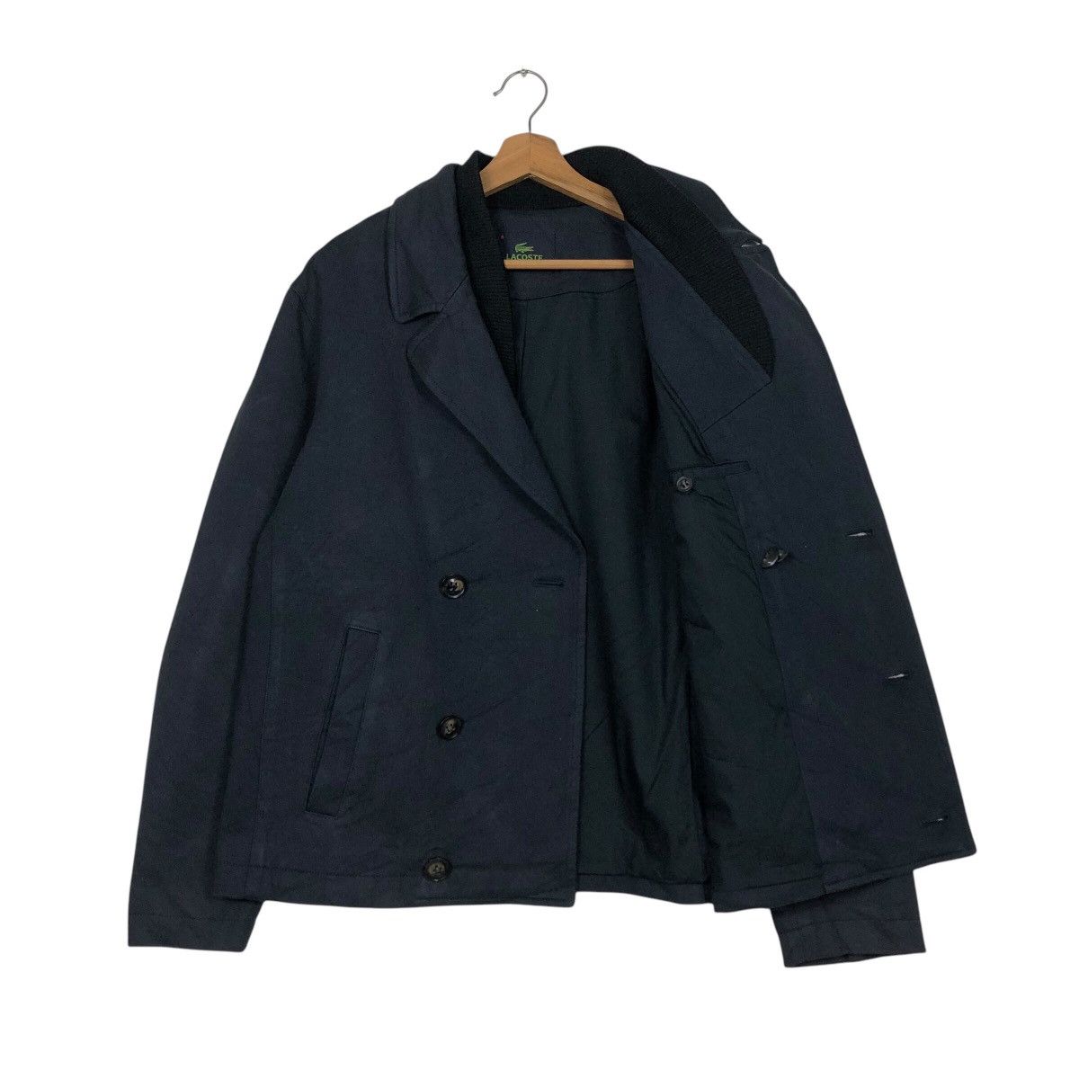 Japanese Brand × Vintage 📌Vintage Chore Work Jacket Lacoste Rich Black Issey Miyake Size US M / EU 48-50 / 2 - 12 Thumbnail
