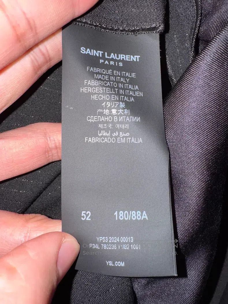Saint Laurent Paris Saint Laurent Paris Double Pleat Slim Fit Shimmer Men's Tr Size US 36 / EU 52 - 5 Thumbnail