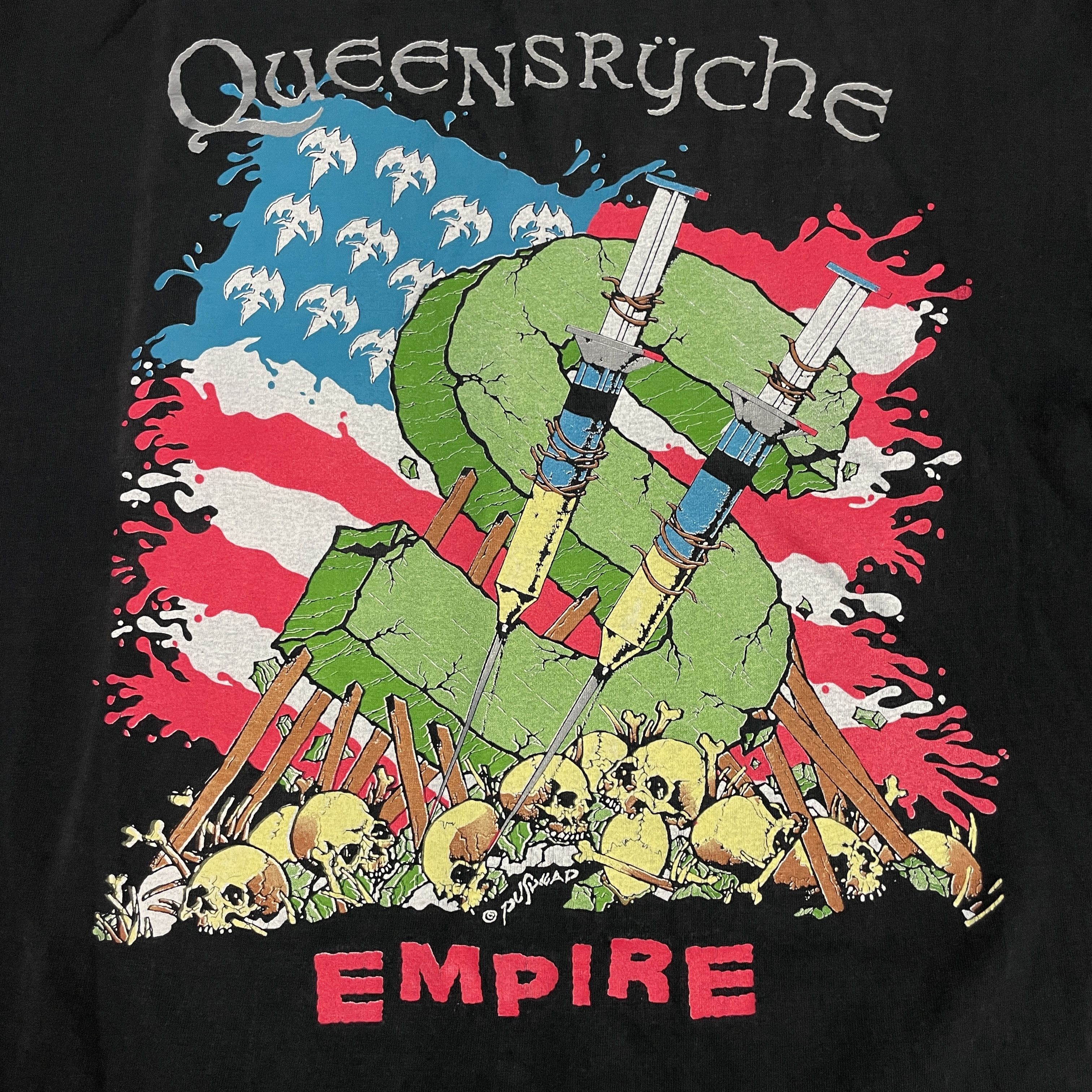 Band Tees × Vintage 1991 Queensryche 'Empire' World Tour Shirt Size US XL / EU 56 / 4 - 3 Thumbnail