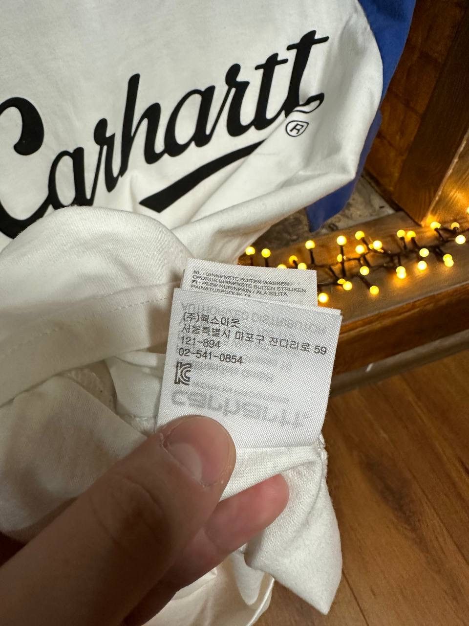 Carhartt Carhartt t-shirt blue/white size M Size US M / EU 48-50 / 2 - 9 Thumbnail