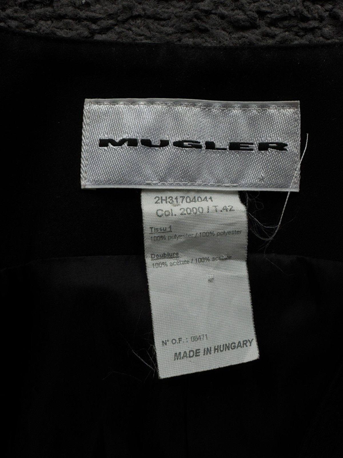 Mugler Mugler 1990s black short jacket Archive Size M / US 6-8 / IT 42-44 - 5 Thumbnail