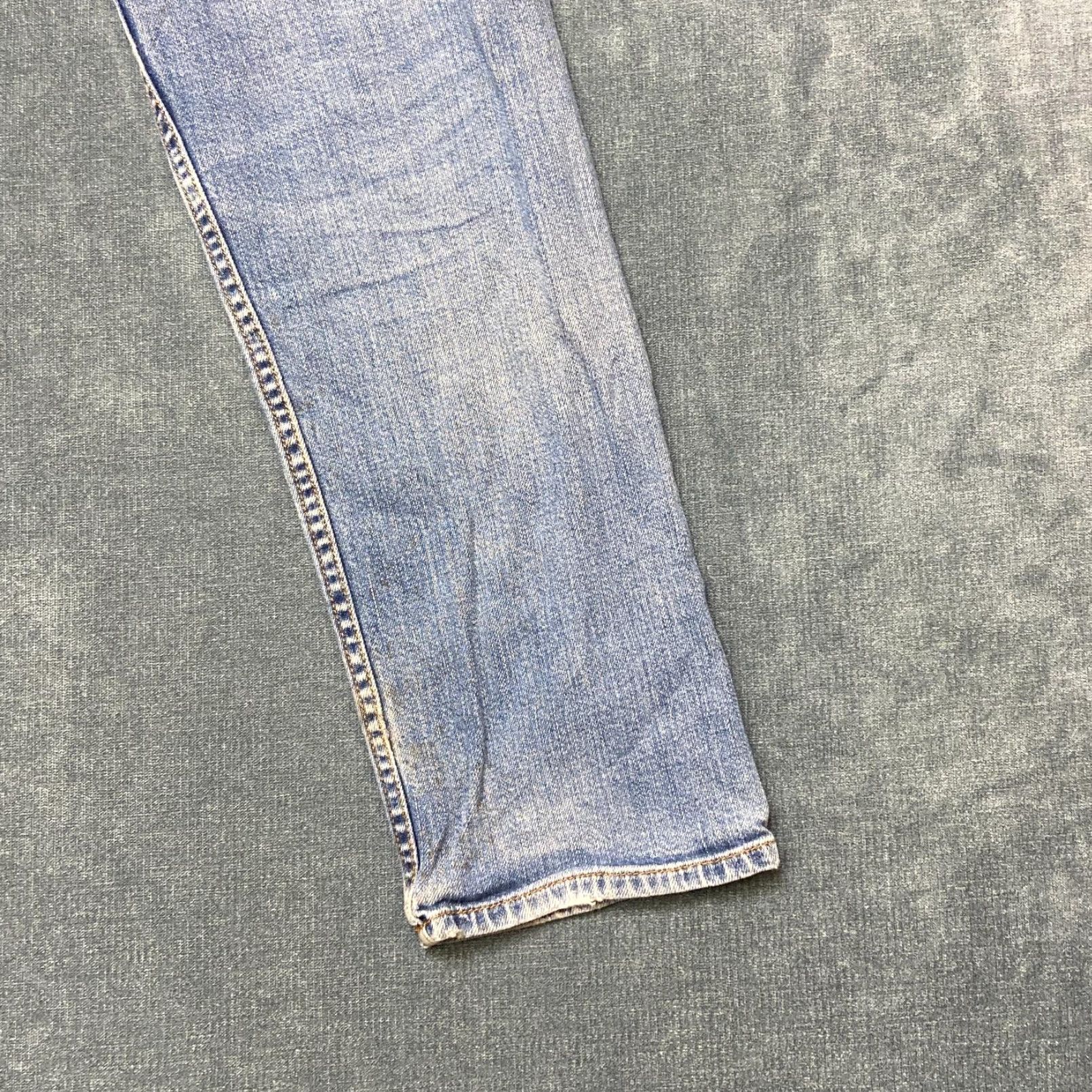 Armani Exchange Armani Exchange Jeans Mens 31 Regular 5-Pocket Blue Straight Denim Comfort Stretch Embroidered Jeans Size US 31 - 2 Thumbnail